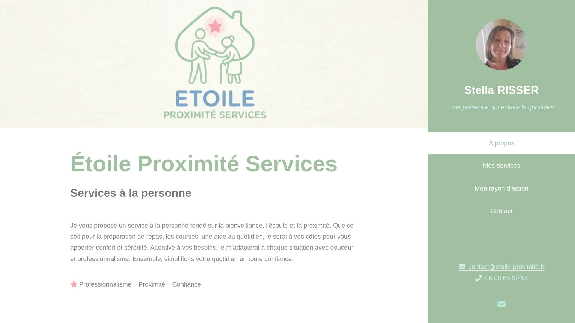 website screenshot of https://etoile-proximite.fr