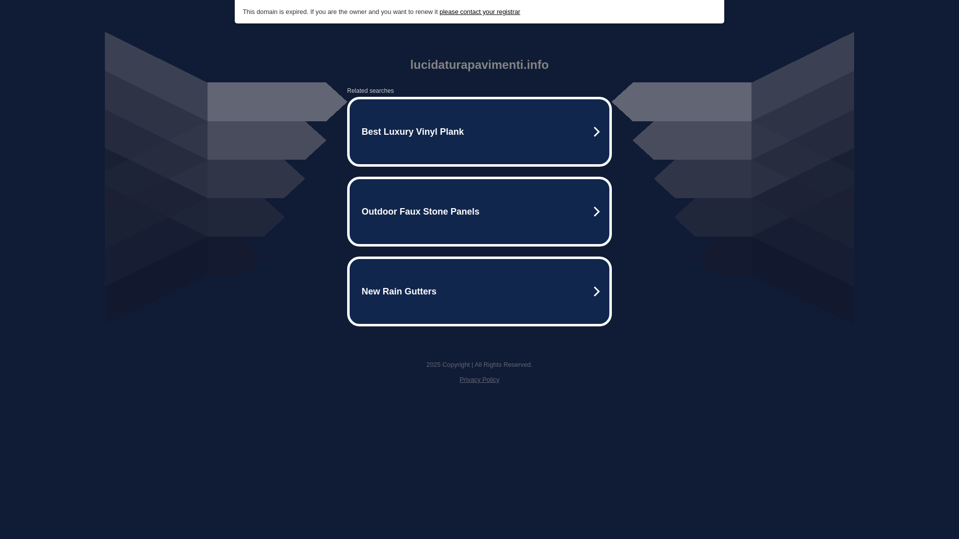 website screenshot of https://lucidaturapavimenti.info/