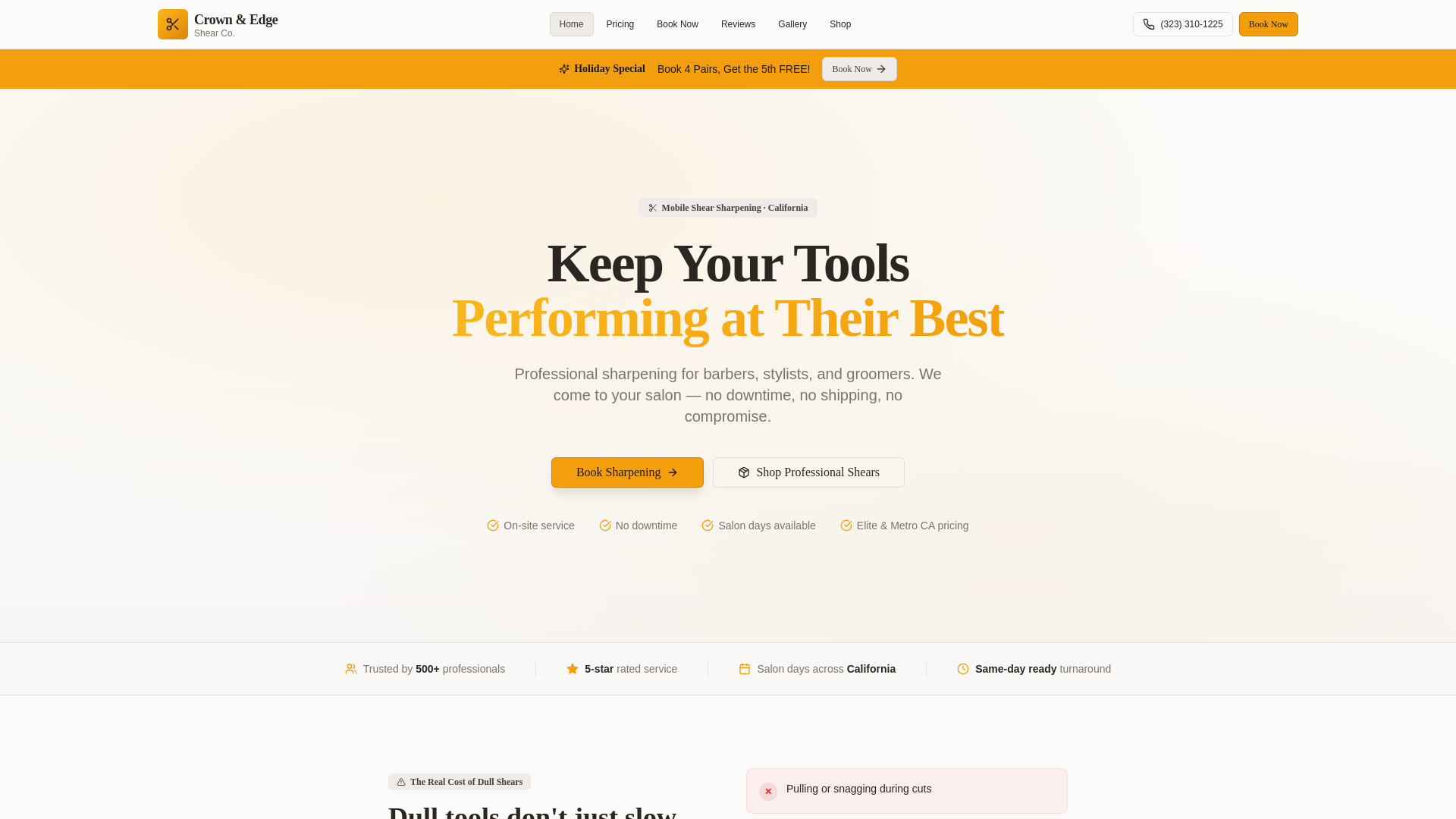 website screenshot of https://crown-edge-book.com/