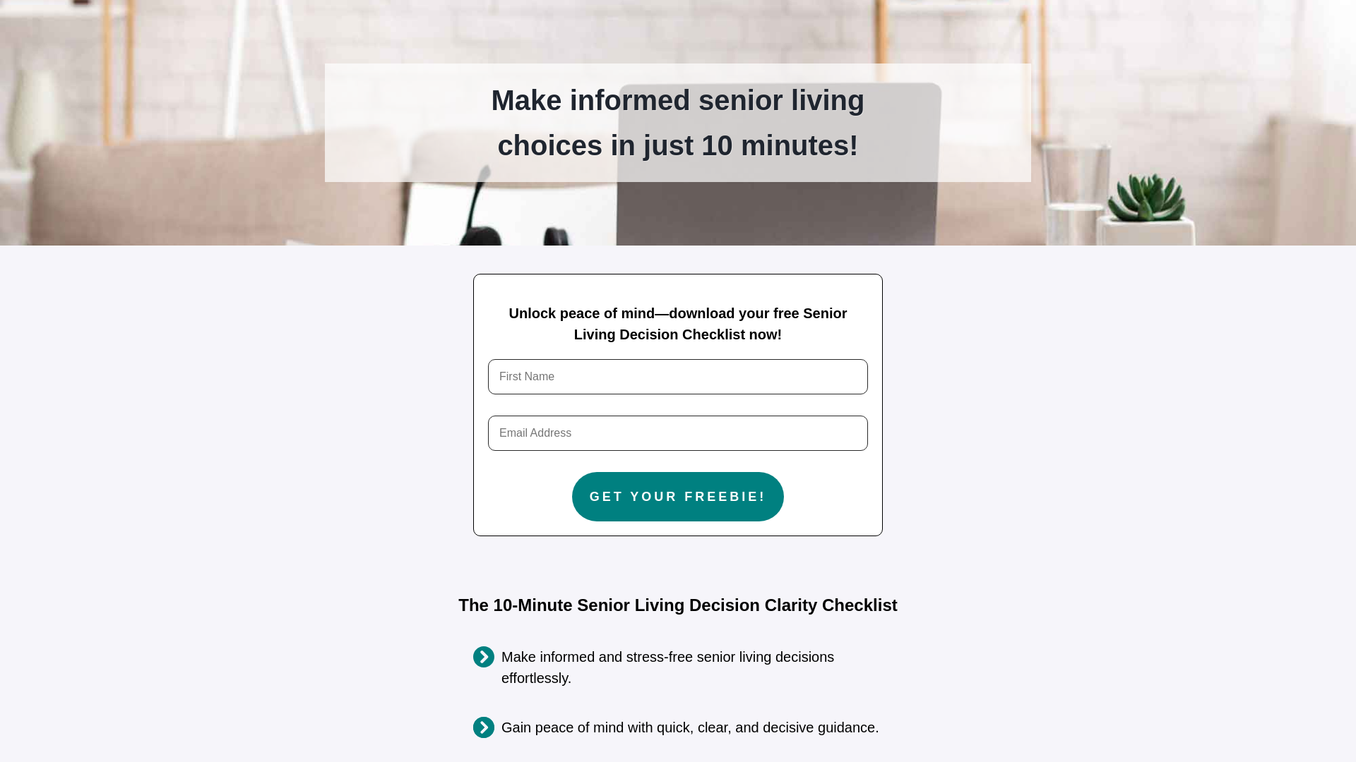 website screenshot of https://seniorlivingclarity.com/
