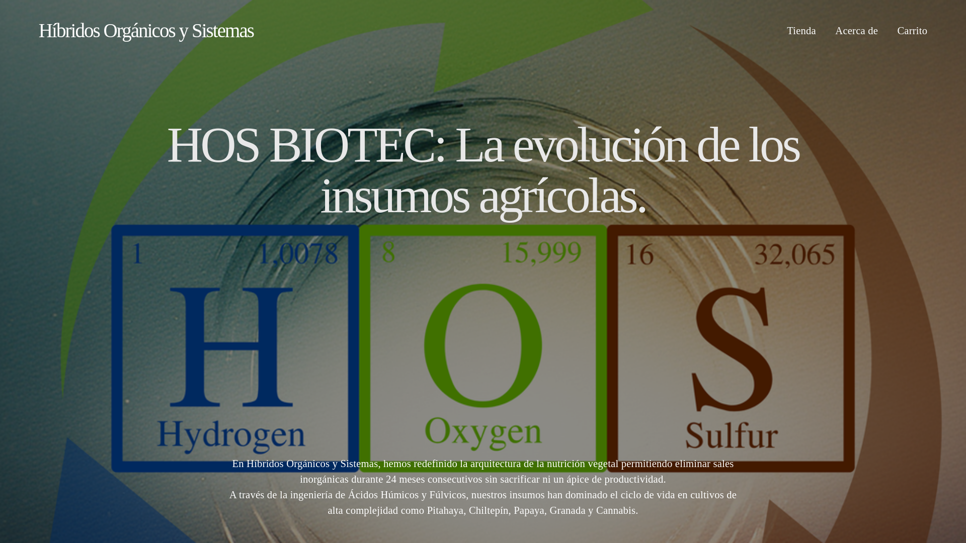 website screenshot of https://hosbiotec.com/