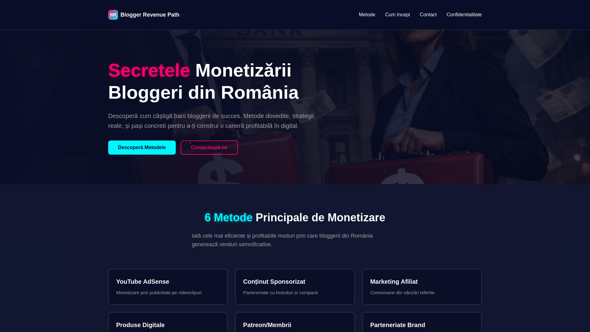 website screenshot of https://bloggerrevenuepath.org/