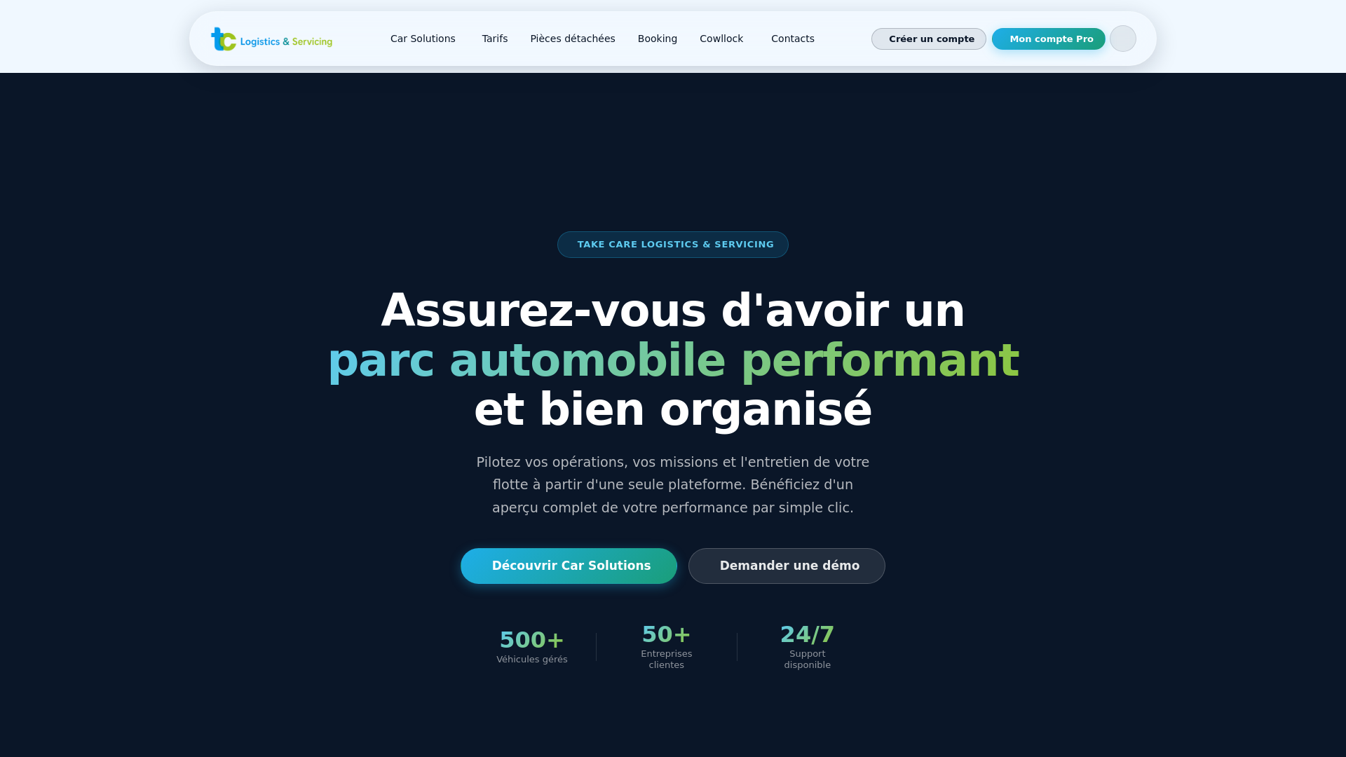 website screenshot of https://take-care.africa