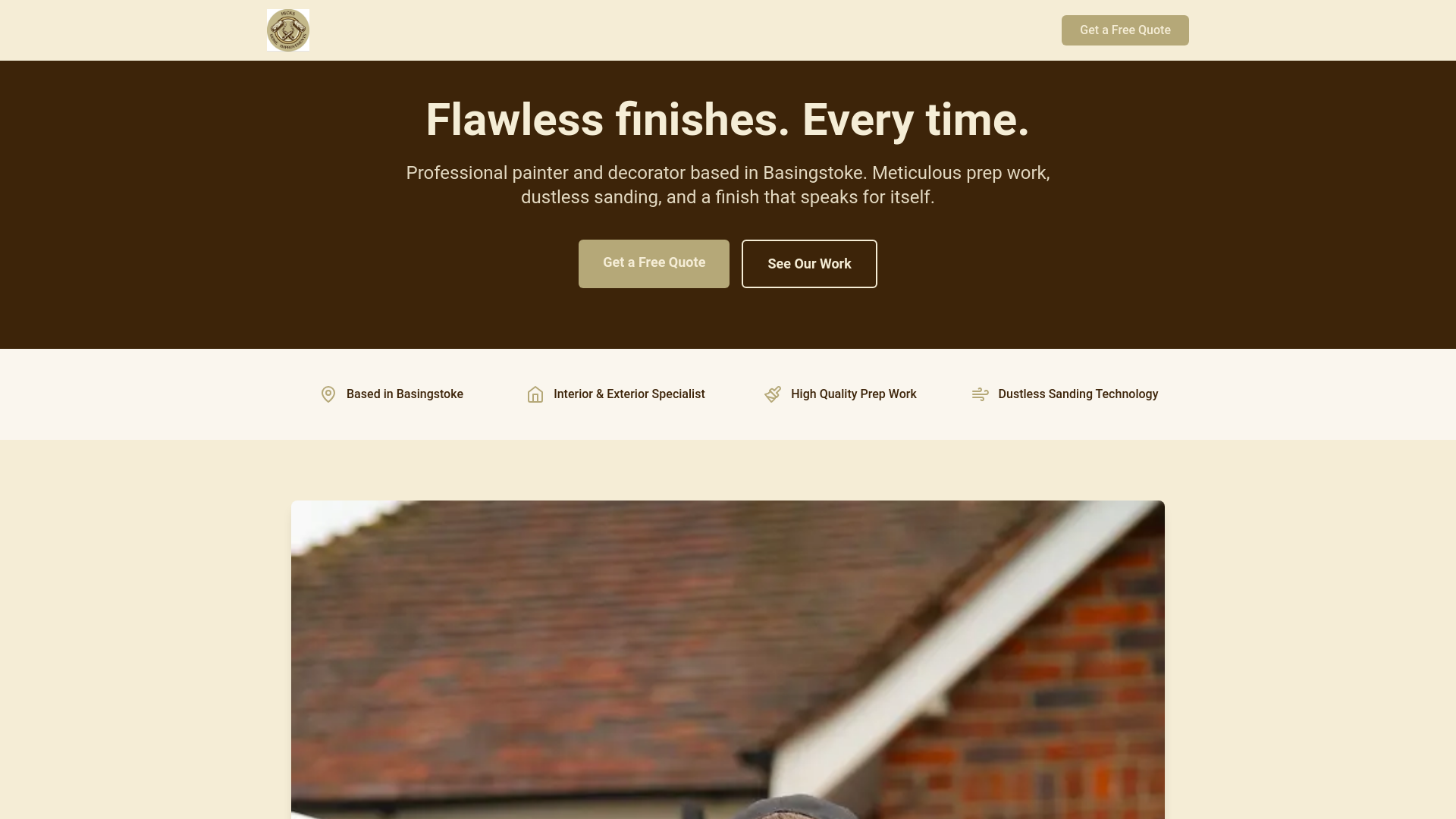 website screenshot of https://hhi-paints.co.uk