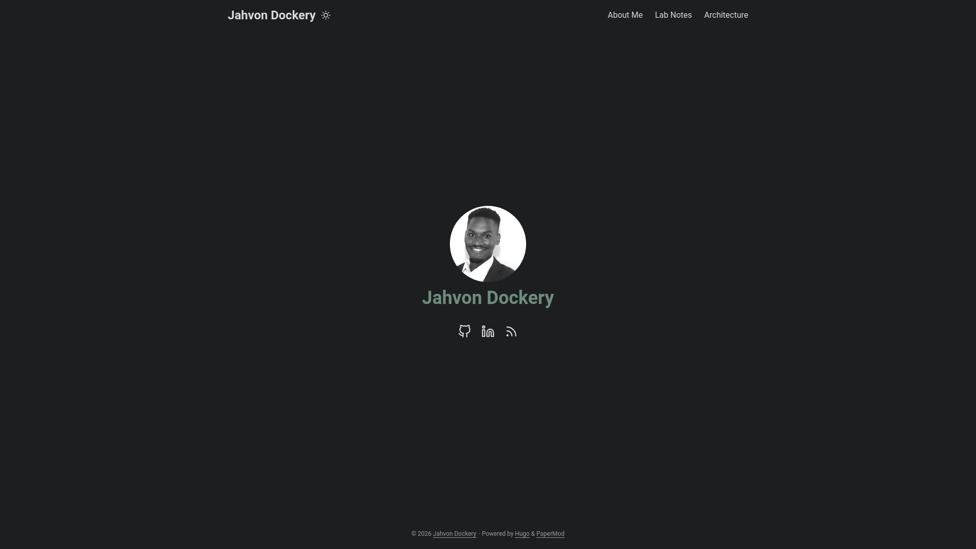 website screenshot of https://jahvon-dev.pages.dev/