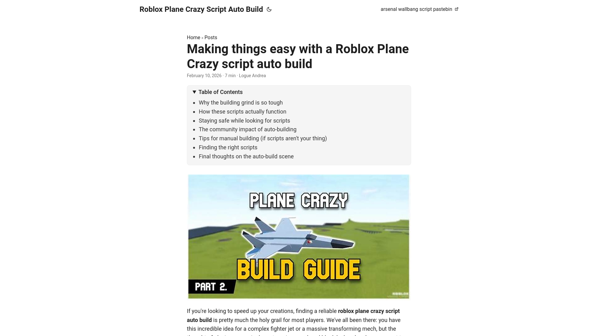 website screenshot of https://roblox-plane-crazy-script-auto-build.pages.dev/