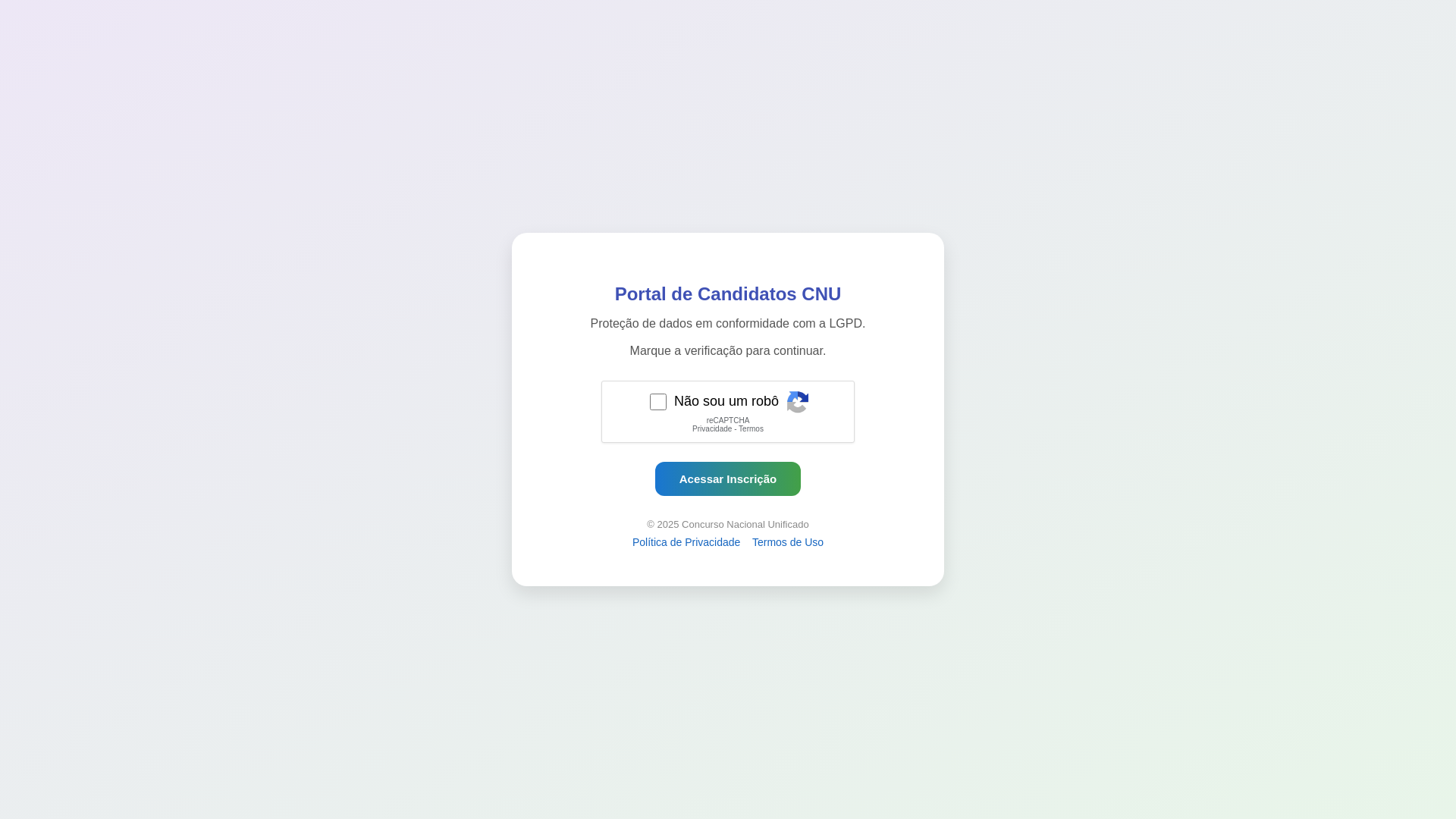 website screenshot of https://inscricaounificada.site/