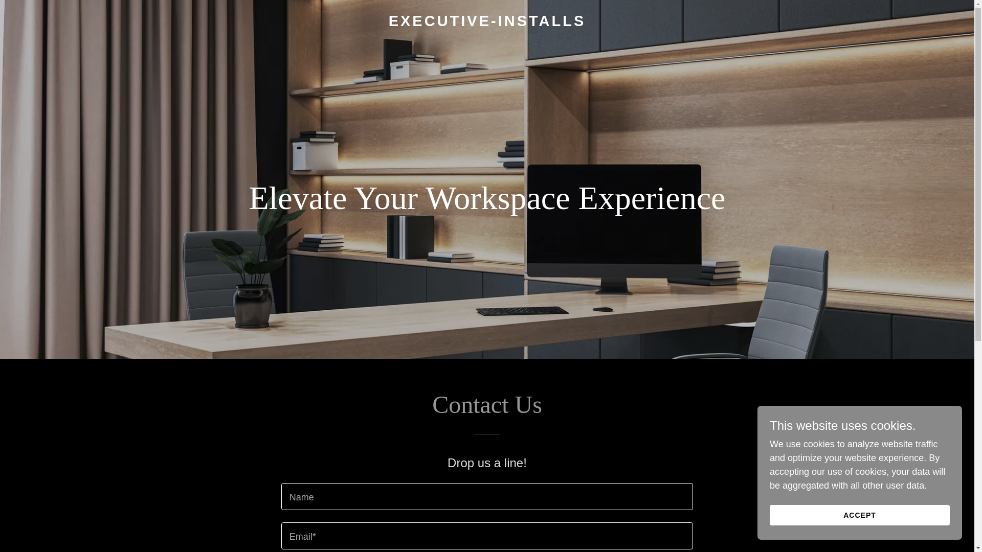website screenshot of https://executive-installs.com/