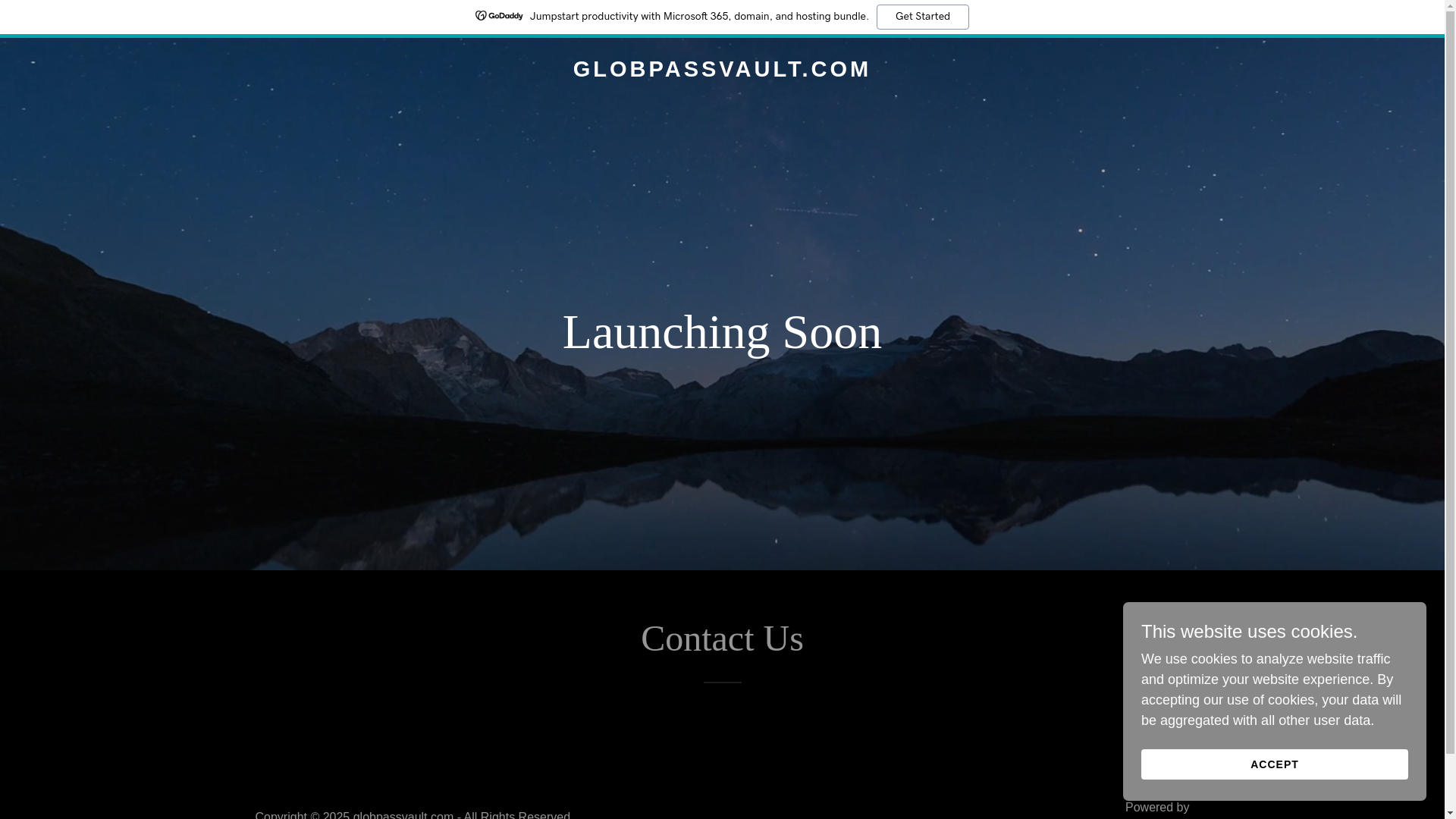 website screenshot of https://globpassvault.com/