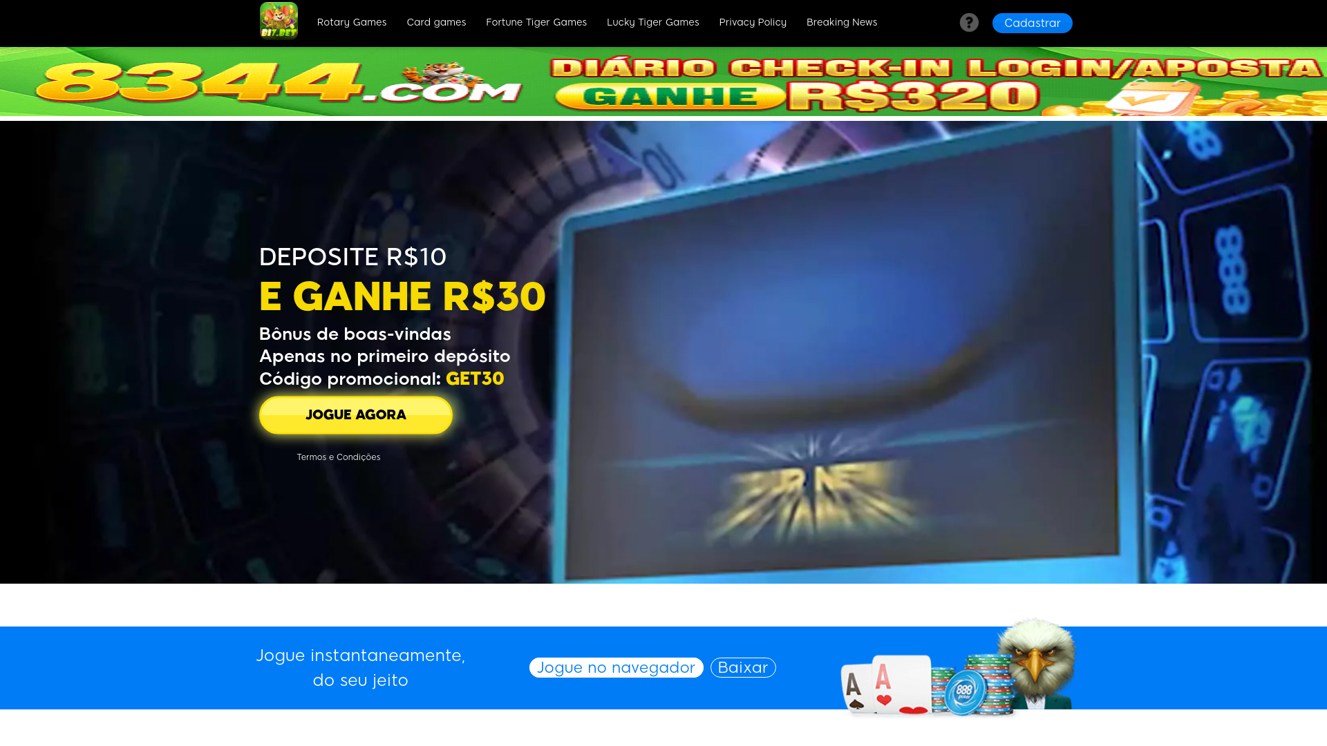 website screenshot of https://bi7bets.com/