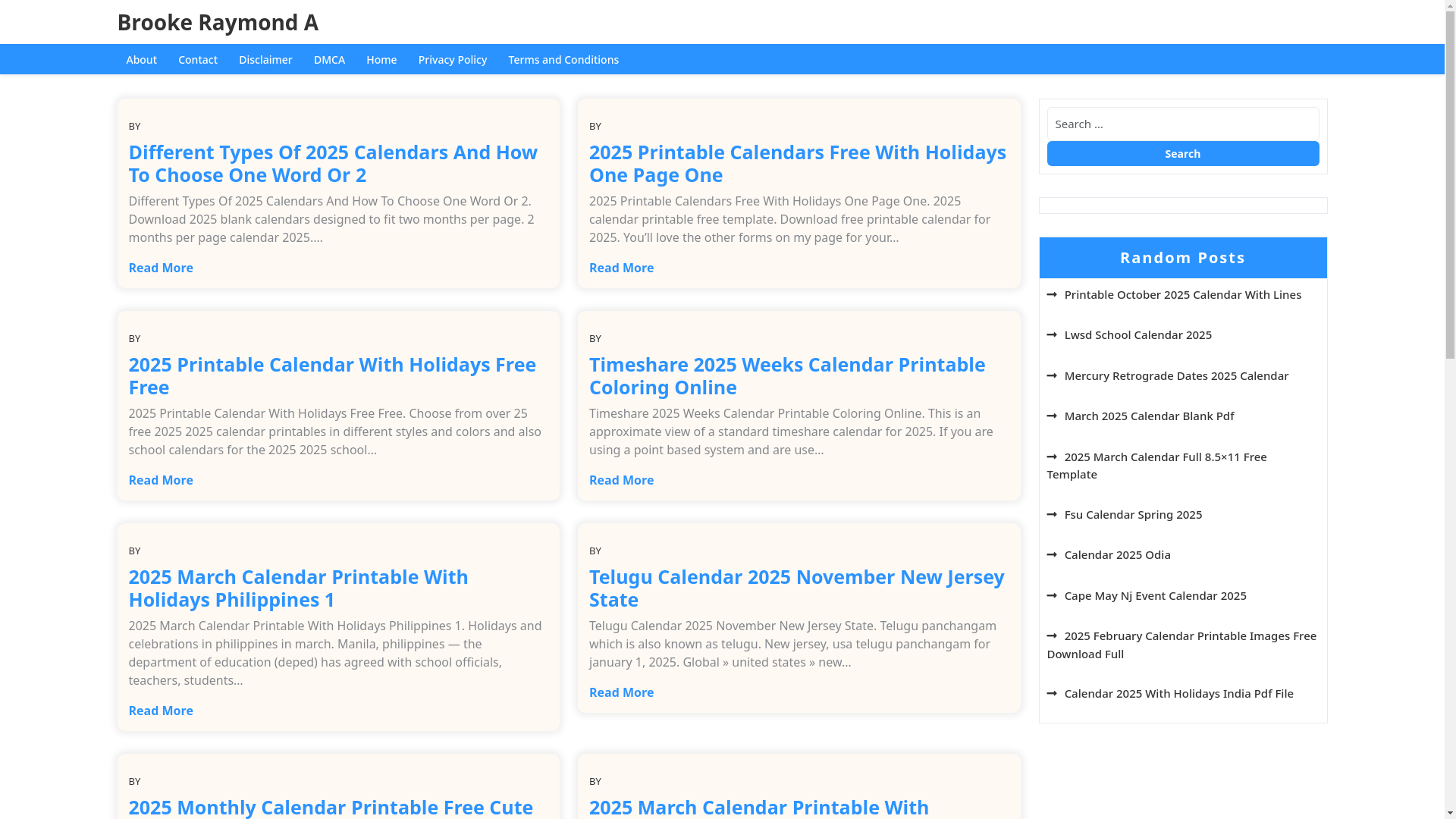 website screenshot of https://brookeraymonda.pages.dev/