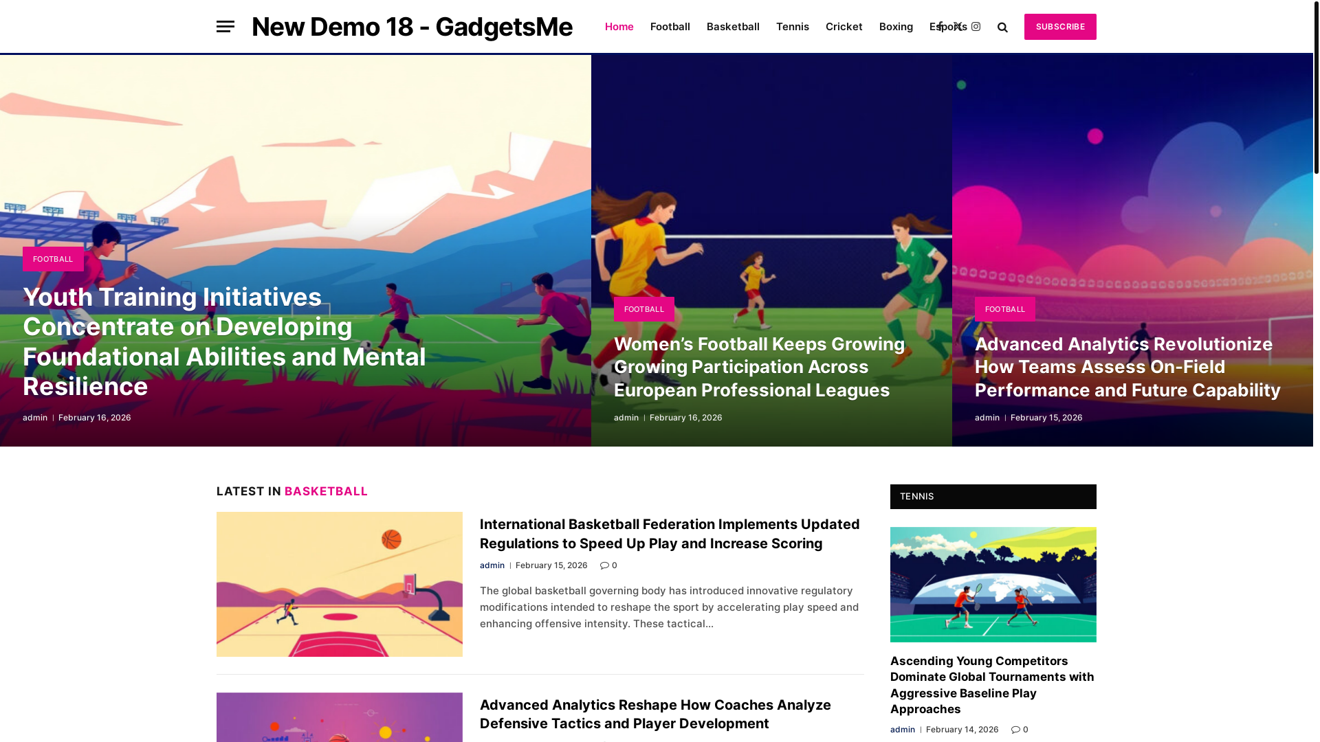 website screenshot of https://extratimejournal.co.uk/