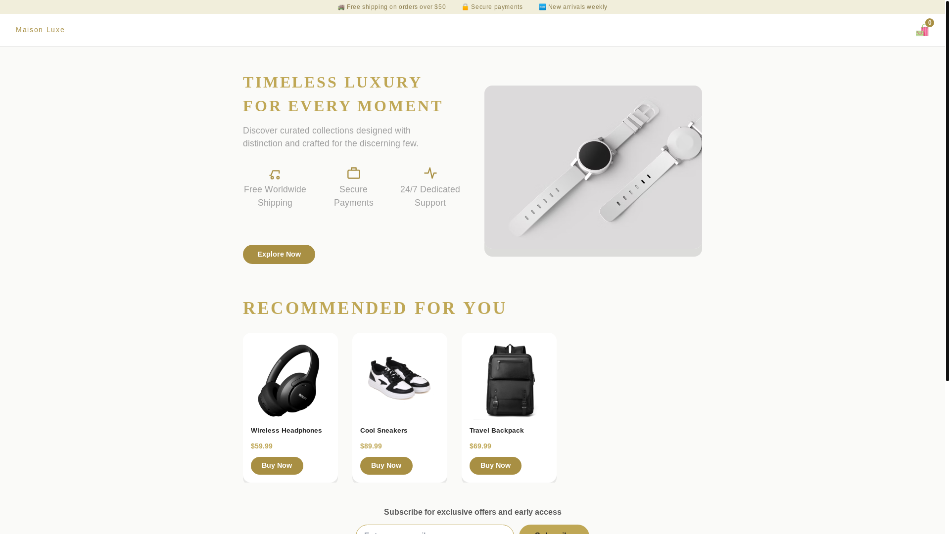 website screenshot of https://ecomerceproject.pages.dev/