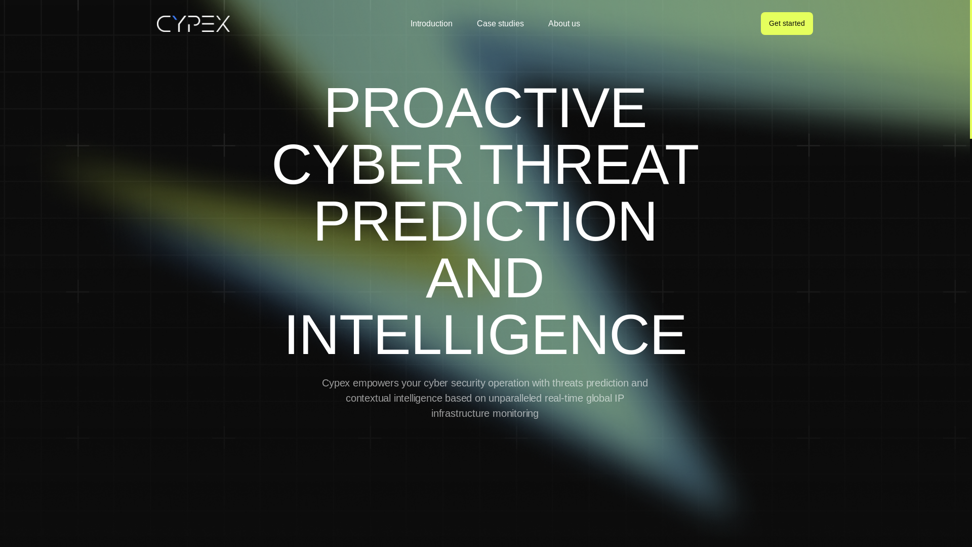 website screenshot of https://cypex.ai/