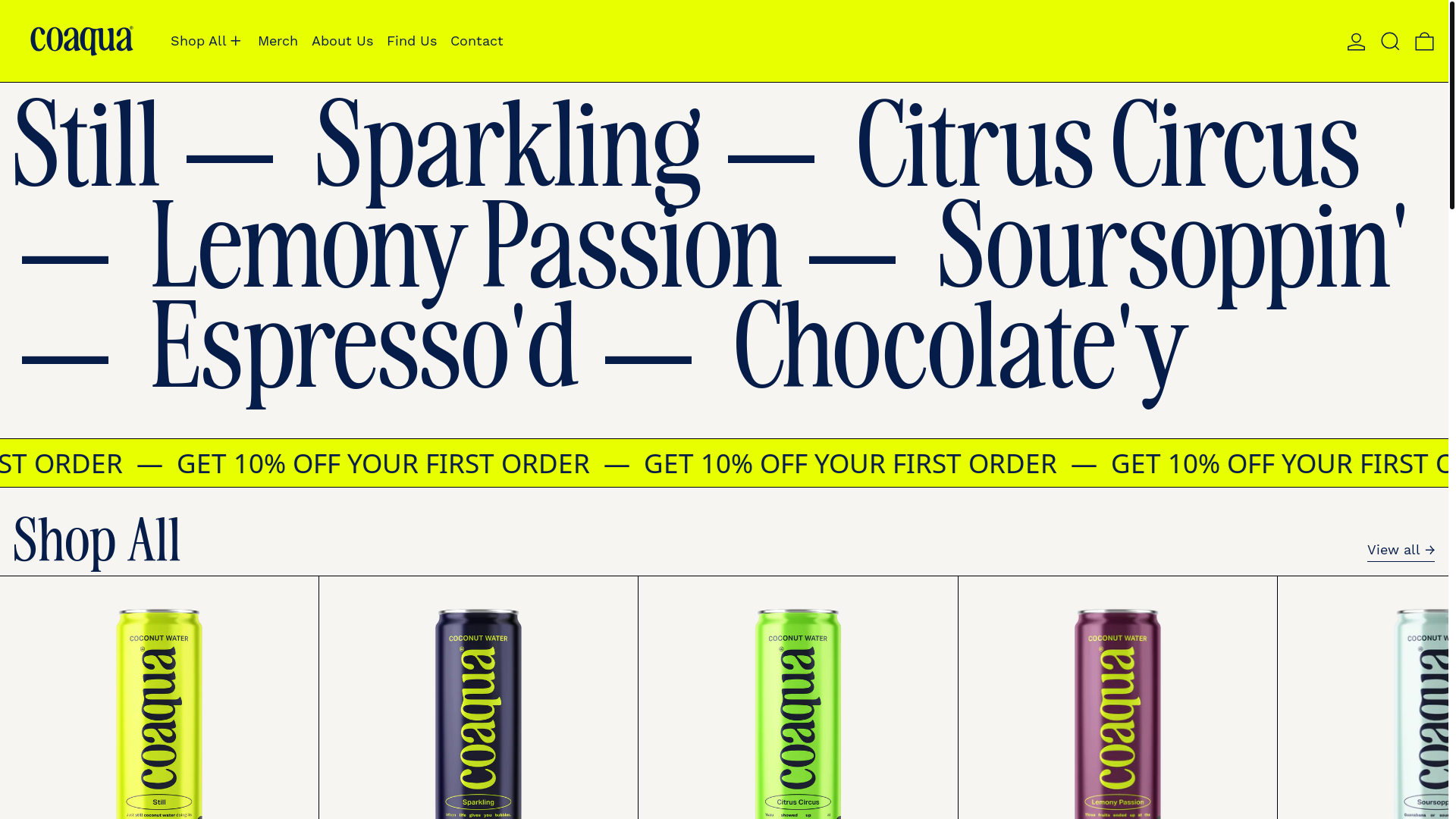 website screenshot of https://coaquapartners.com/