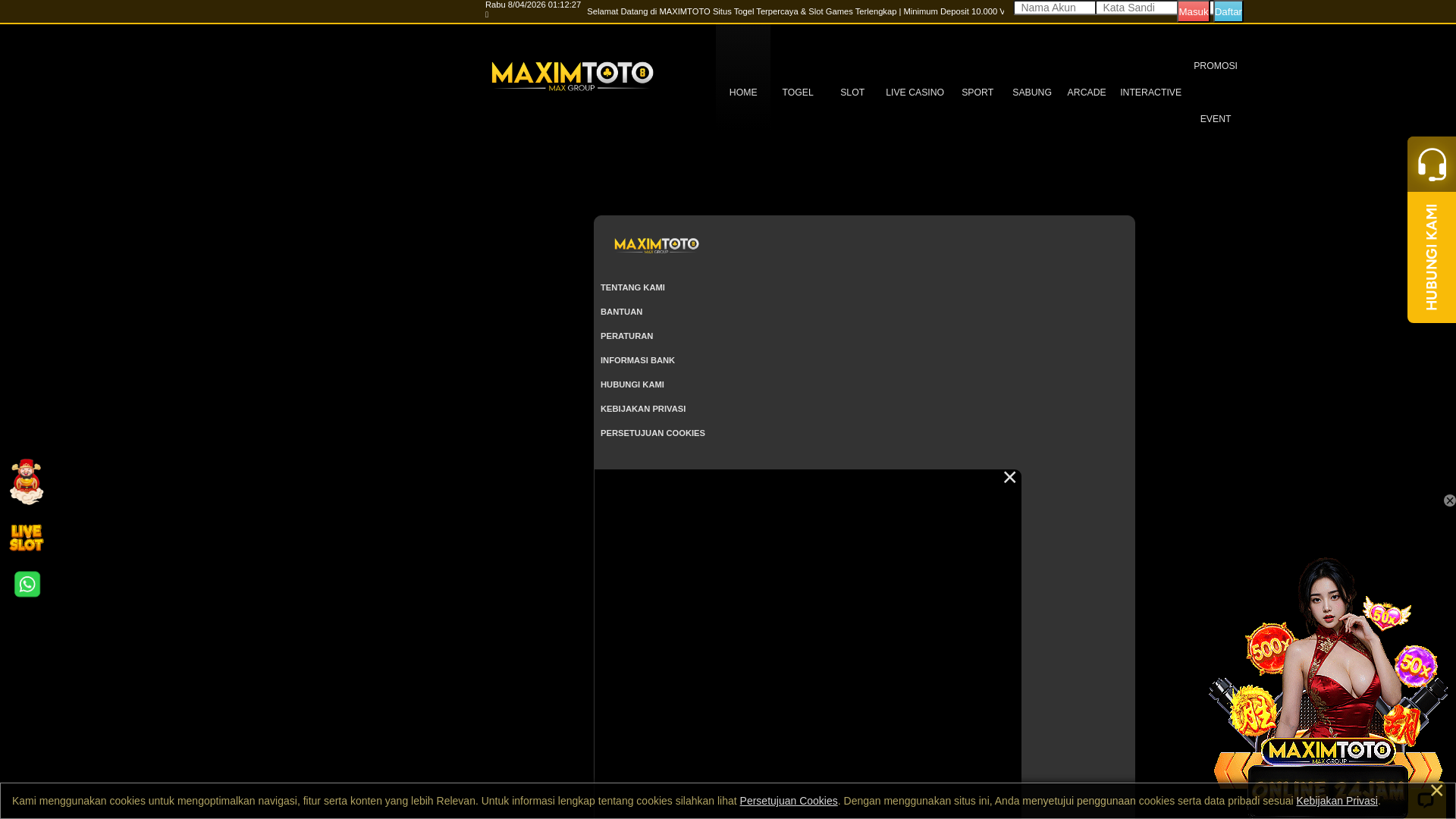 website screenshot of https://maxim-hoki.top/