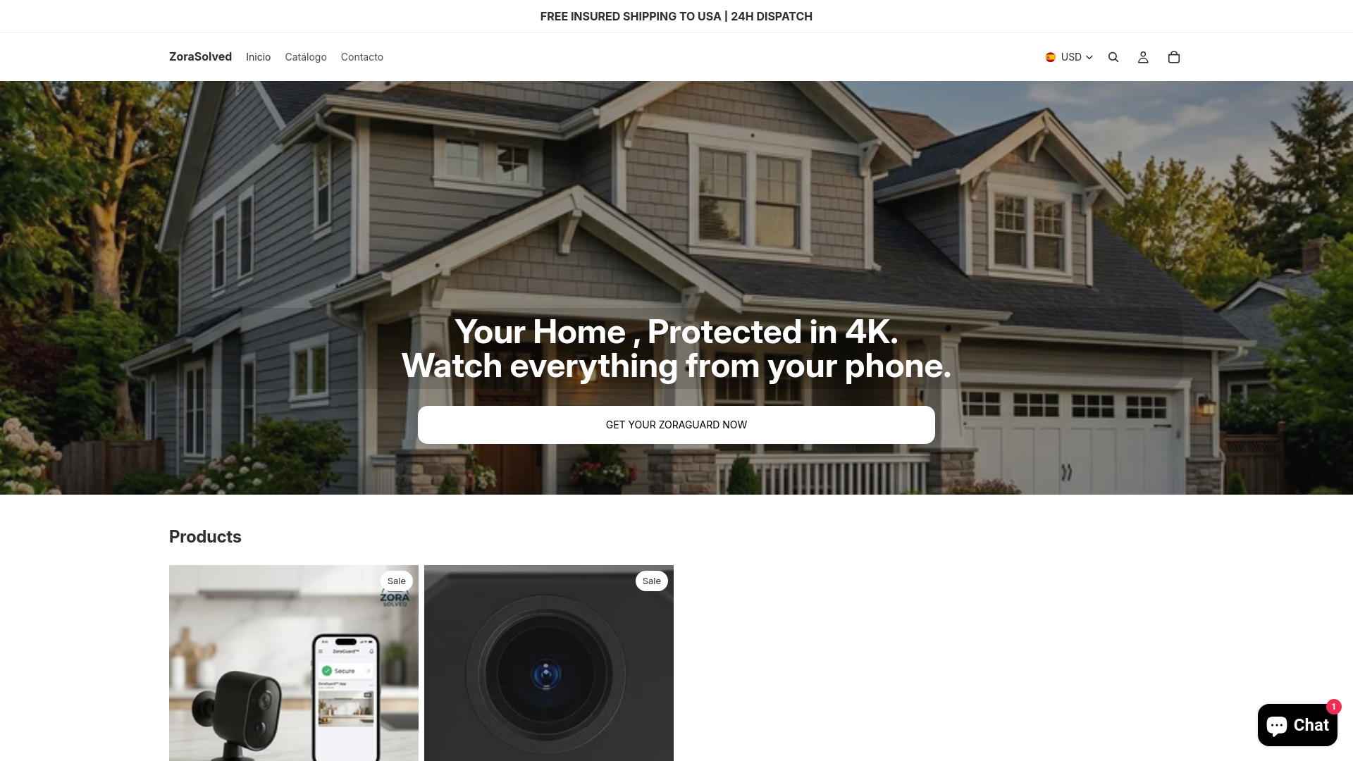website screenshot of https://zorasolved.com/