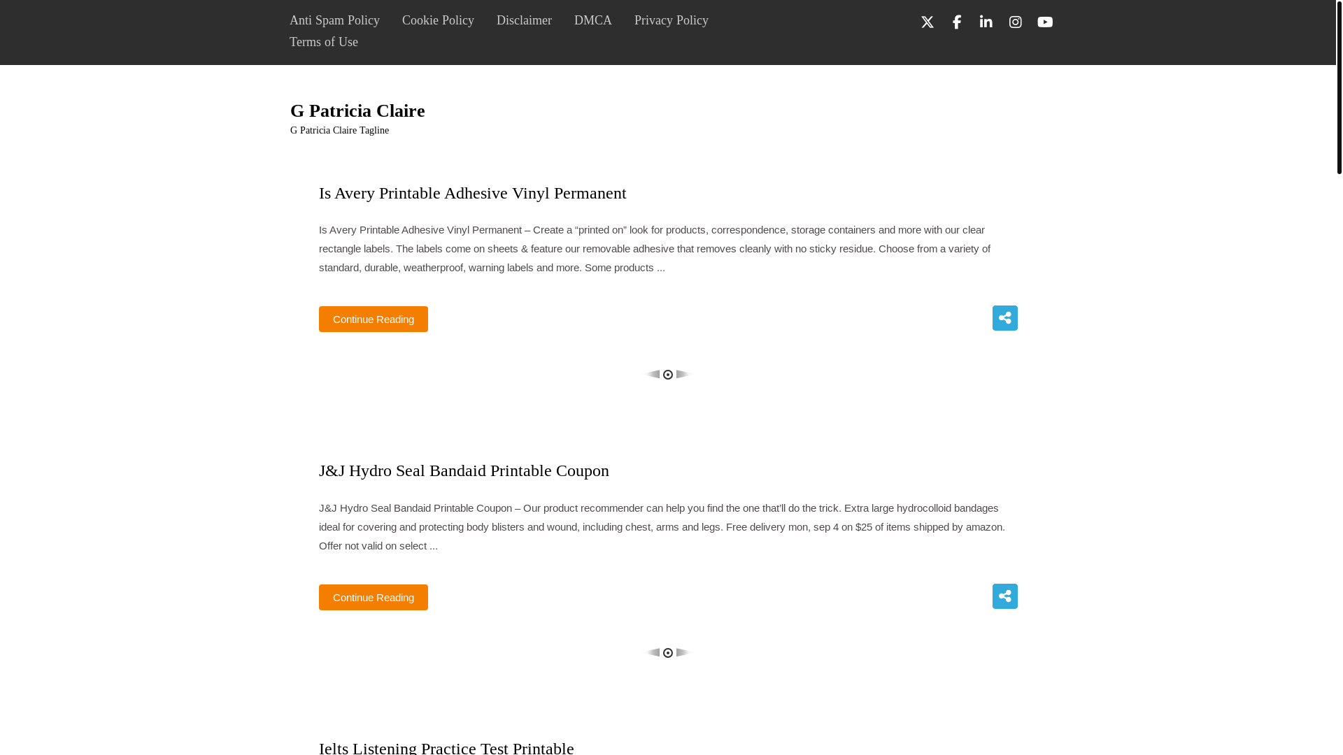 website screenshot of https://gpatriciaclaire.pages.dev/