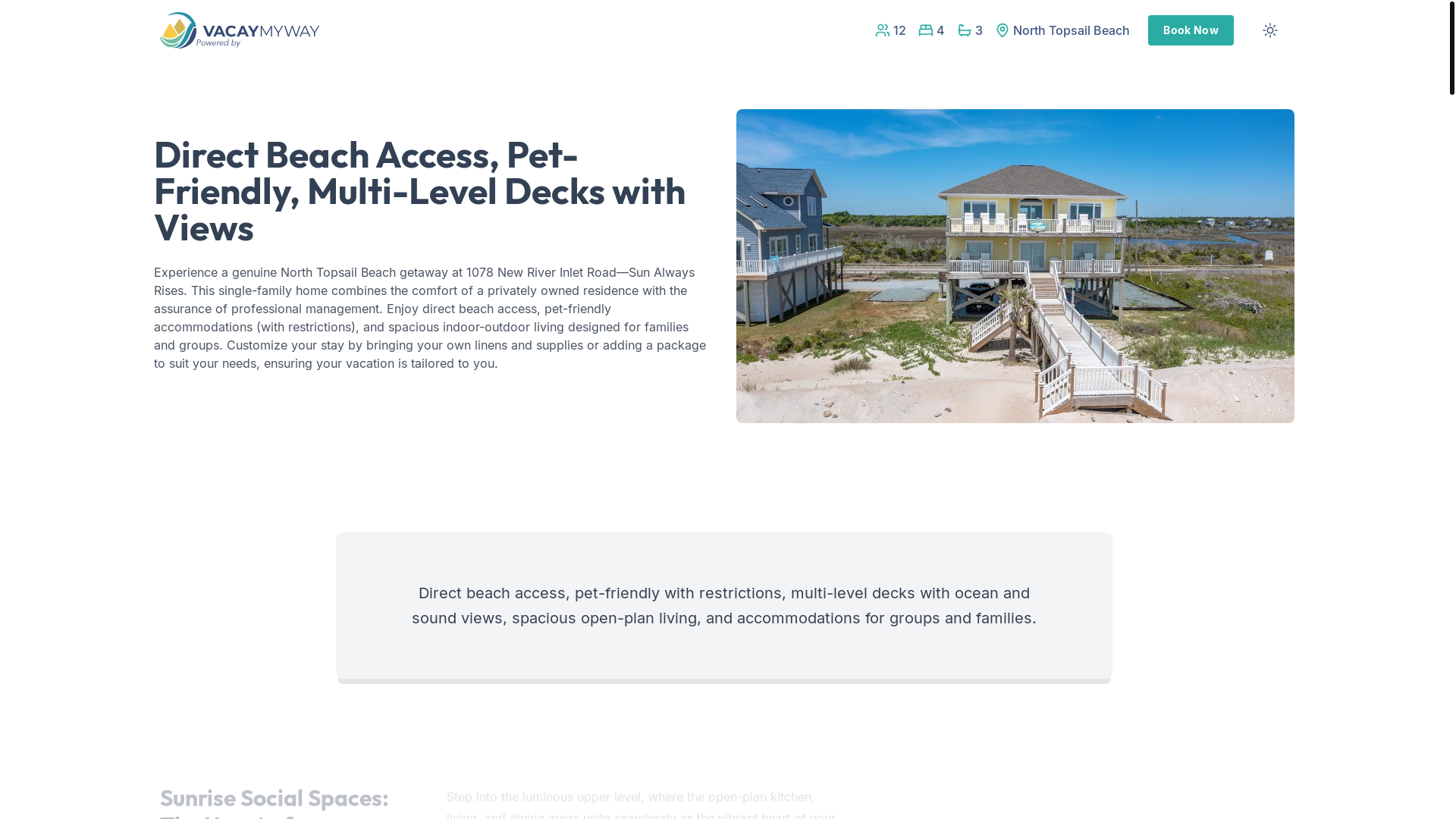 website screenshot of https://sandcastle.place/