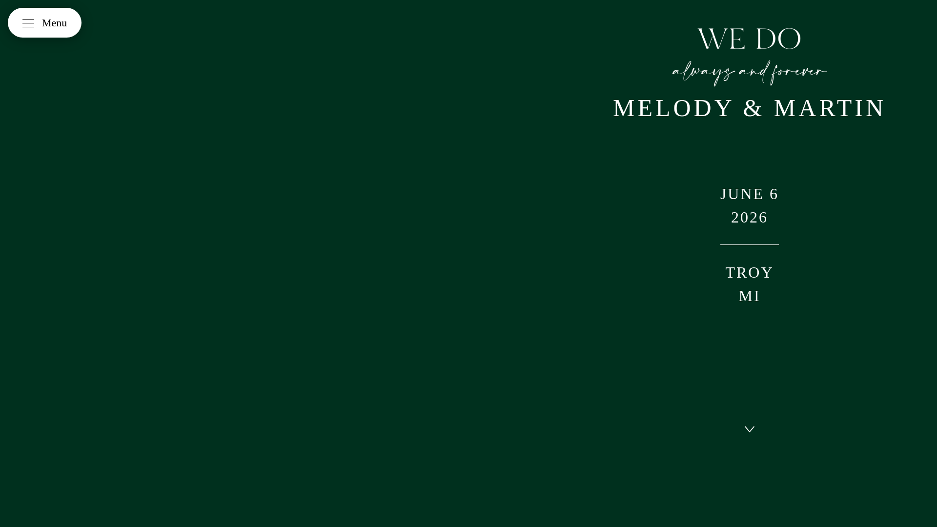 website screenshot of https://martinandmelody.com/