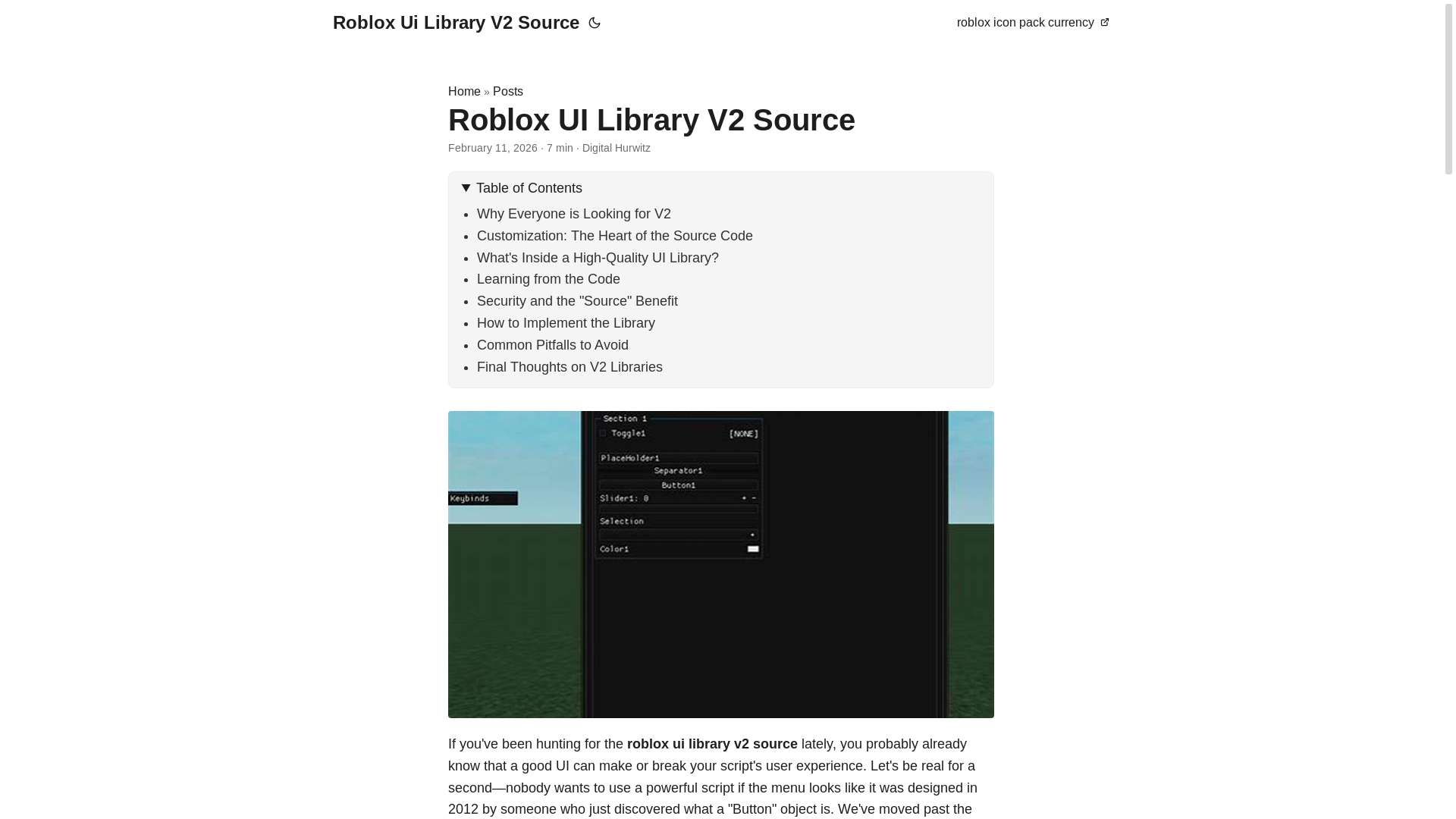 website screenshot of https://robloxuilibraryv2source.pages.dev/