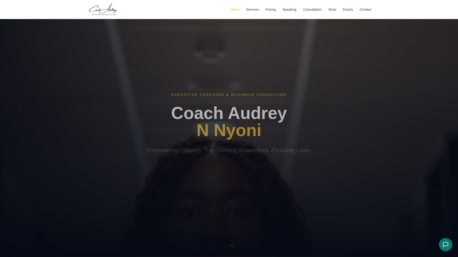 website screenshot of https://coachaudreynyoni.ink/