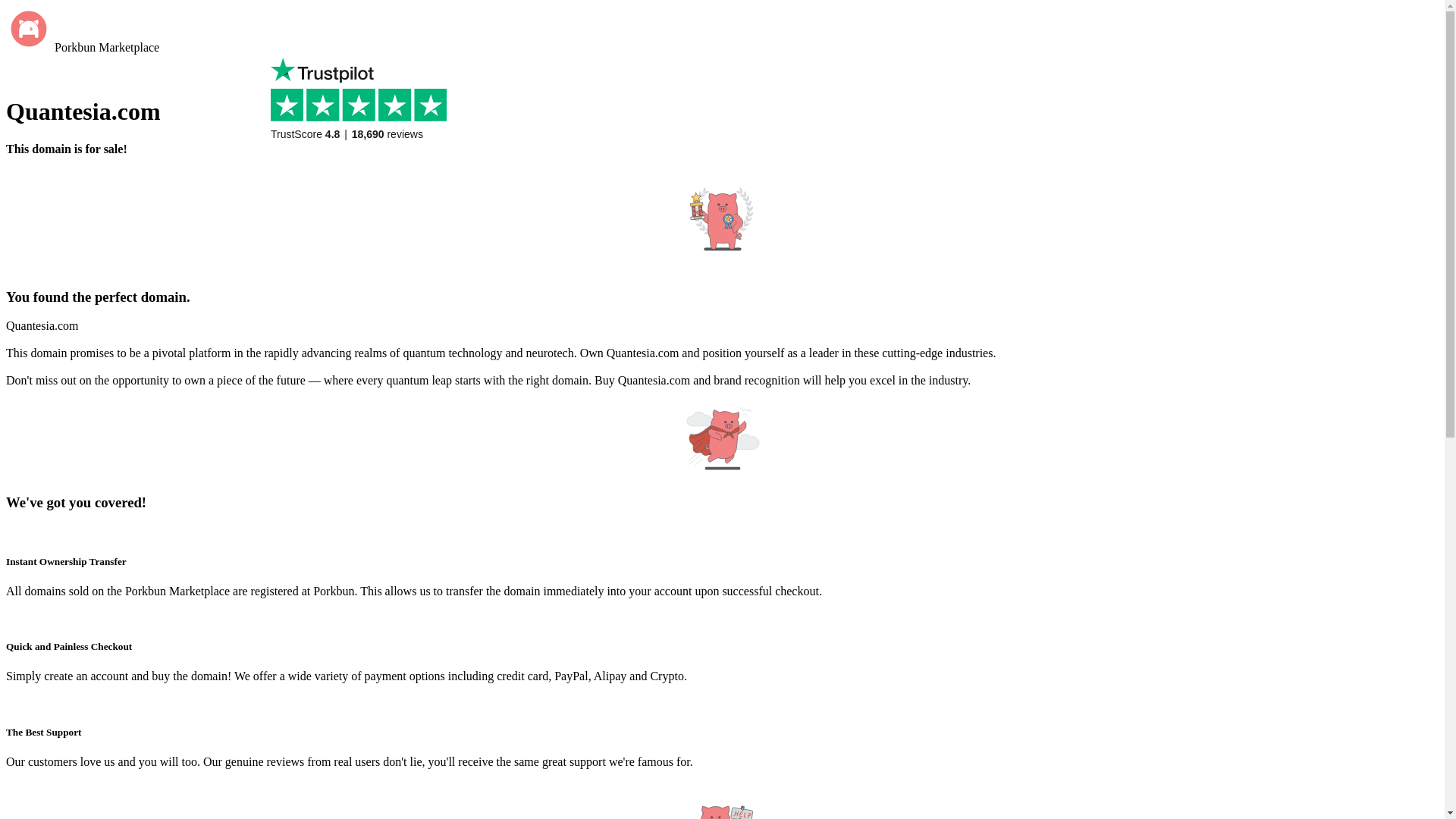 website screenshot of https://quantesia.com/