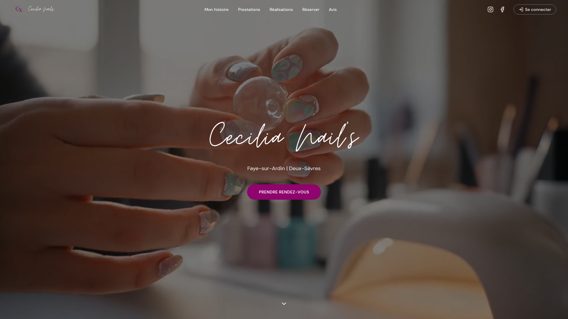 website screenshot of https://cecilia-nails.fr/