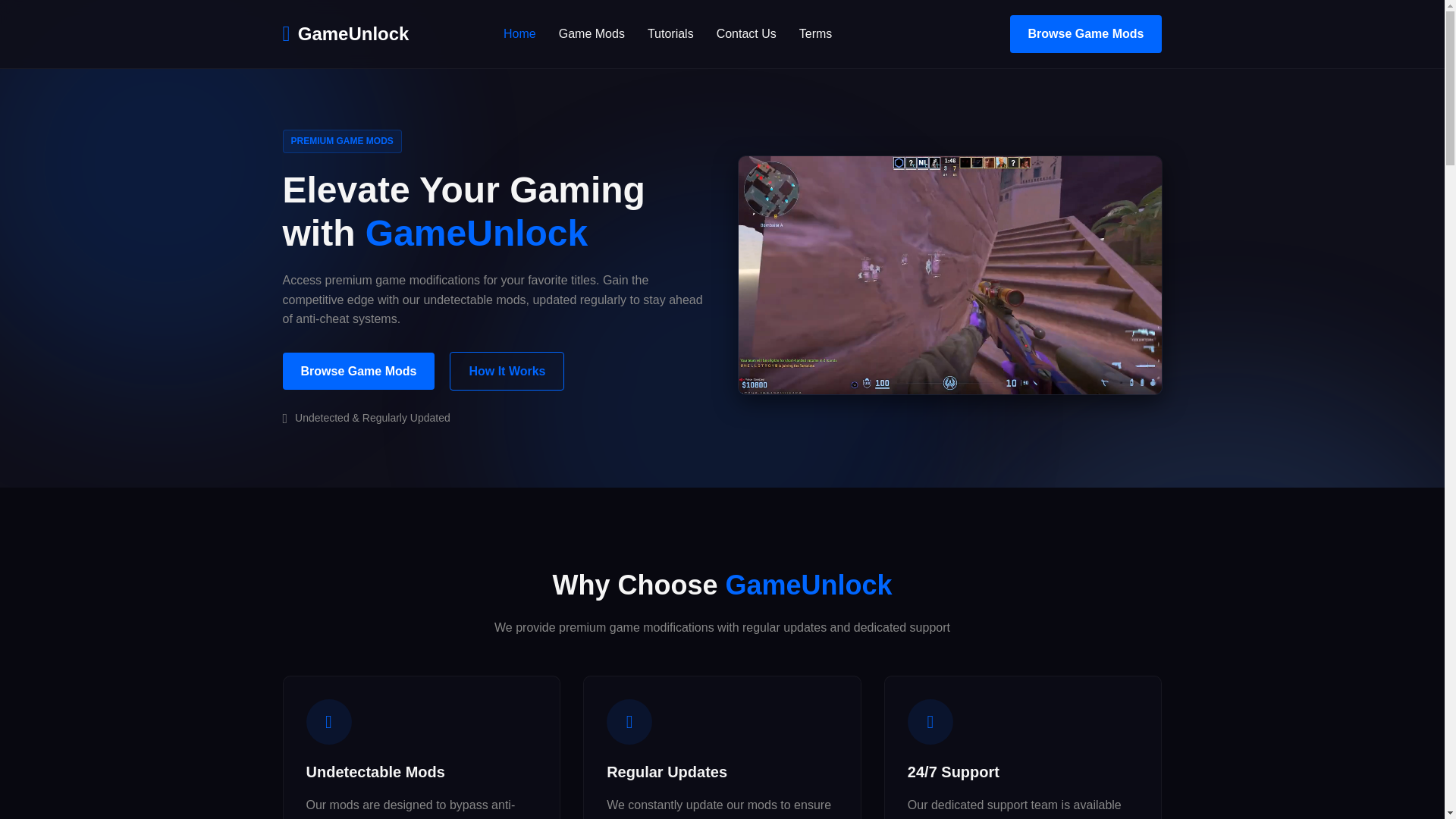website screenshot of https://gameunlock.icu/
