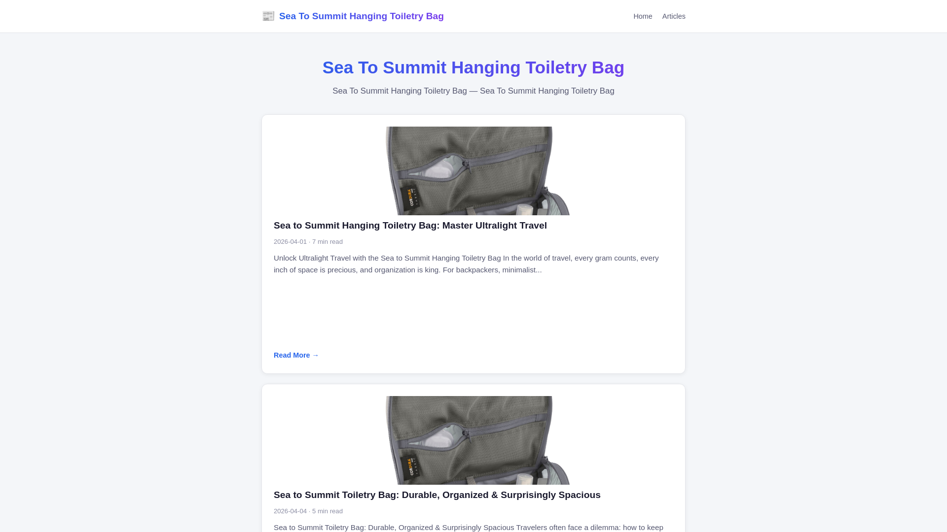 website screenshot of https://sea-to-summit-hanging-toiletry-bag.pages.dev/