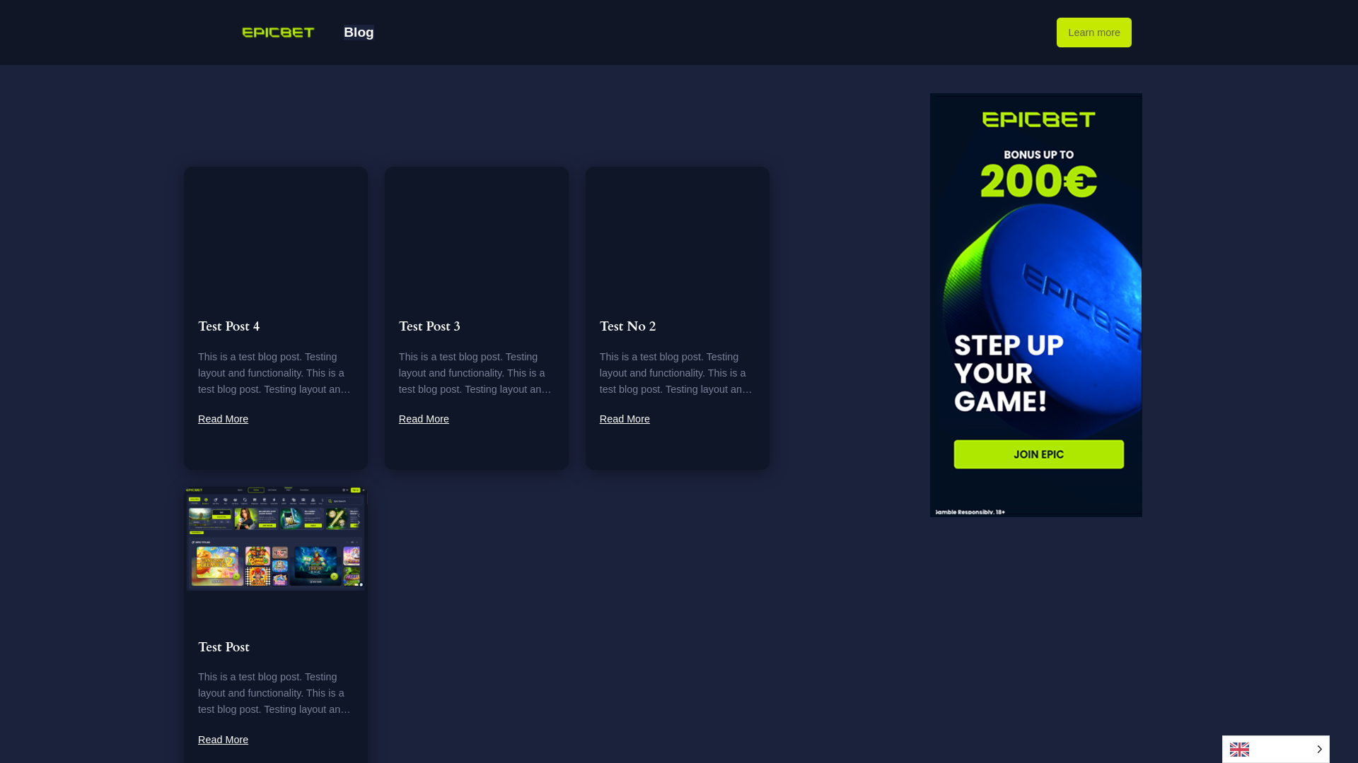 website screenshot of https://epicbet.blog