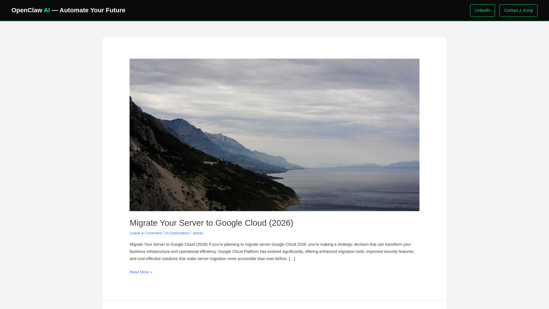 website screenshot of https://aiautomationblog.ca/