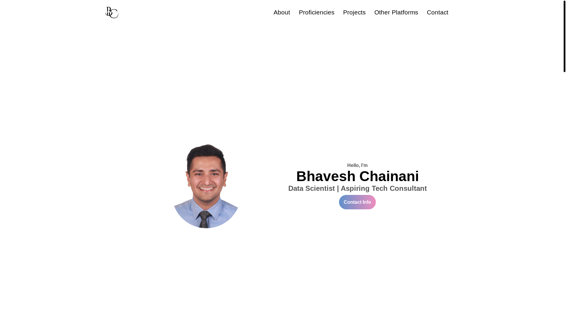 website screenshot of https://bhavesh-website.pages.dev/