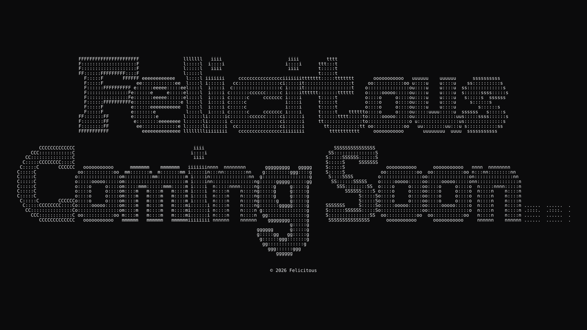 website screenshot of https://felicitous.pages.dev/