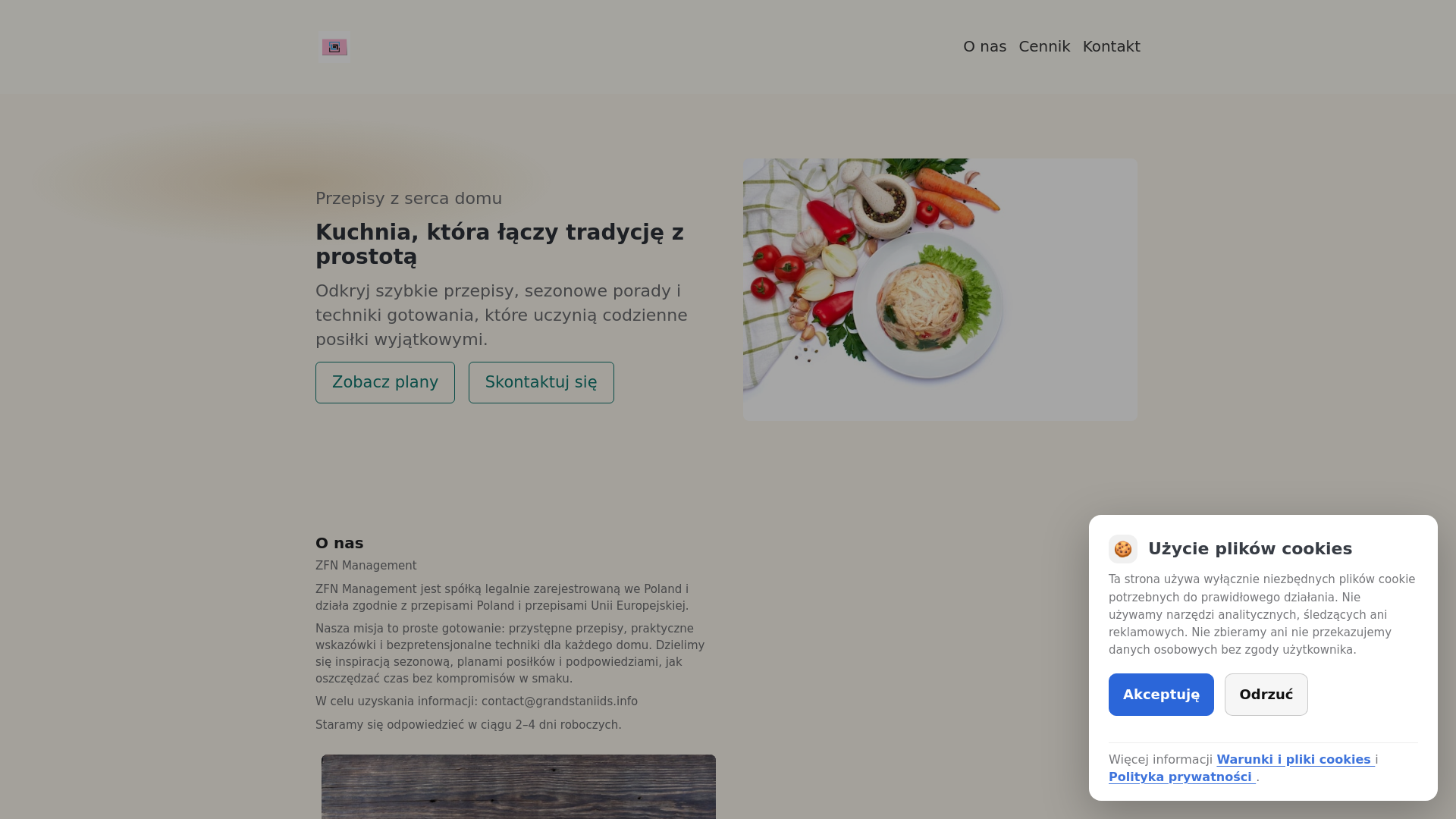 website screenshot of https://grandstaniids.info