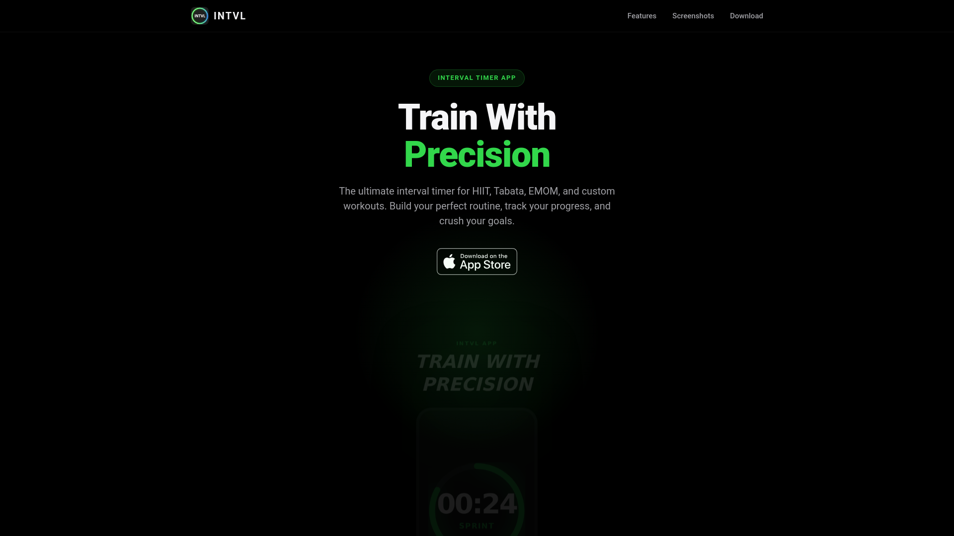 website screenshot of https://intvl.pages.dev/