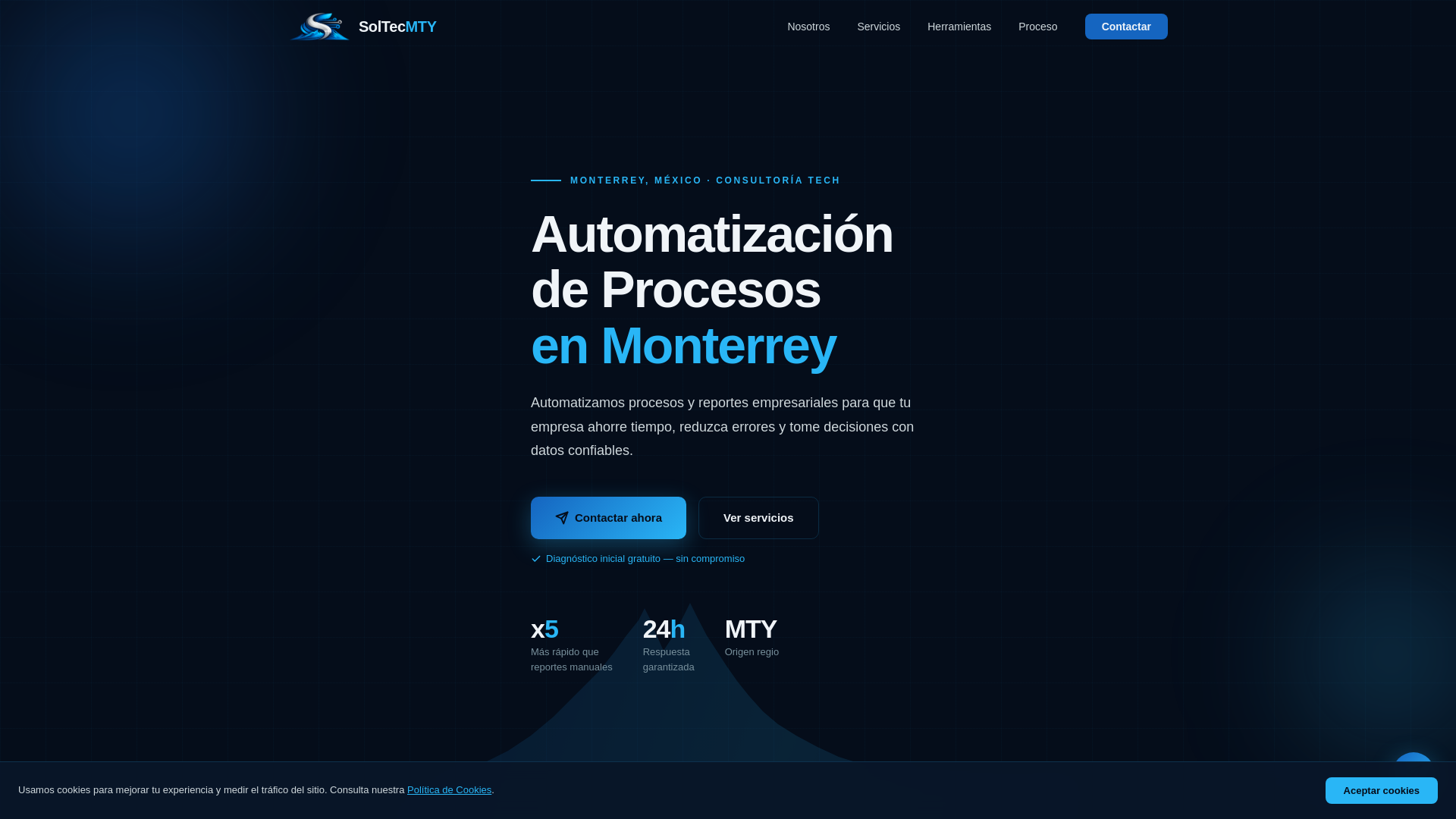 website screenshot of https://soltecmty.com/