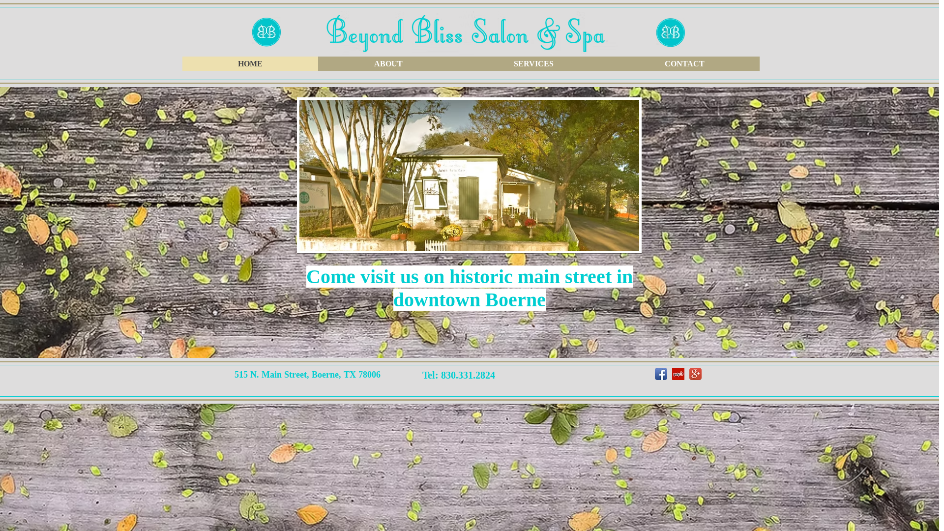 website screenshot of https://beyondblisssalonandspa.com/