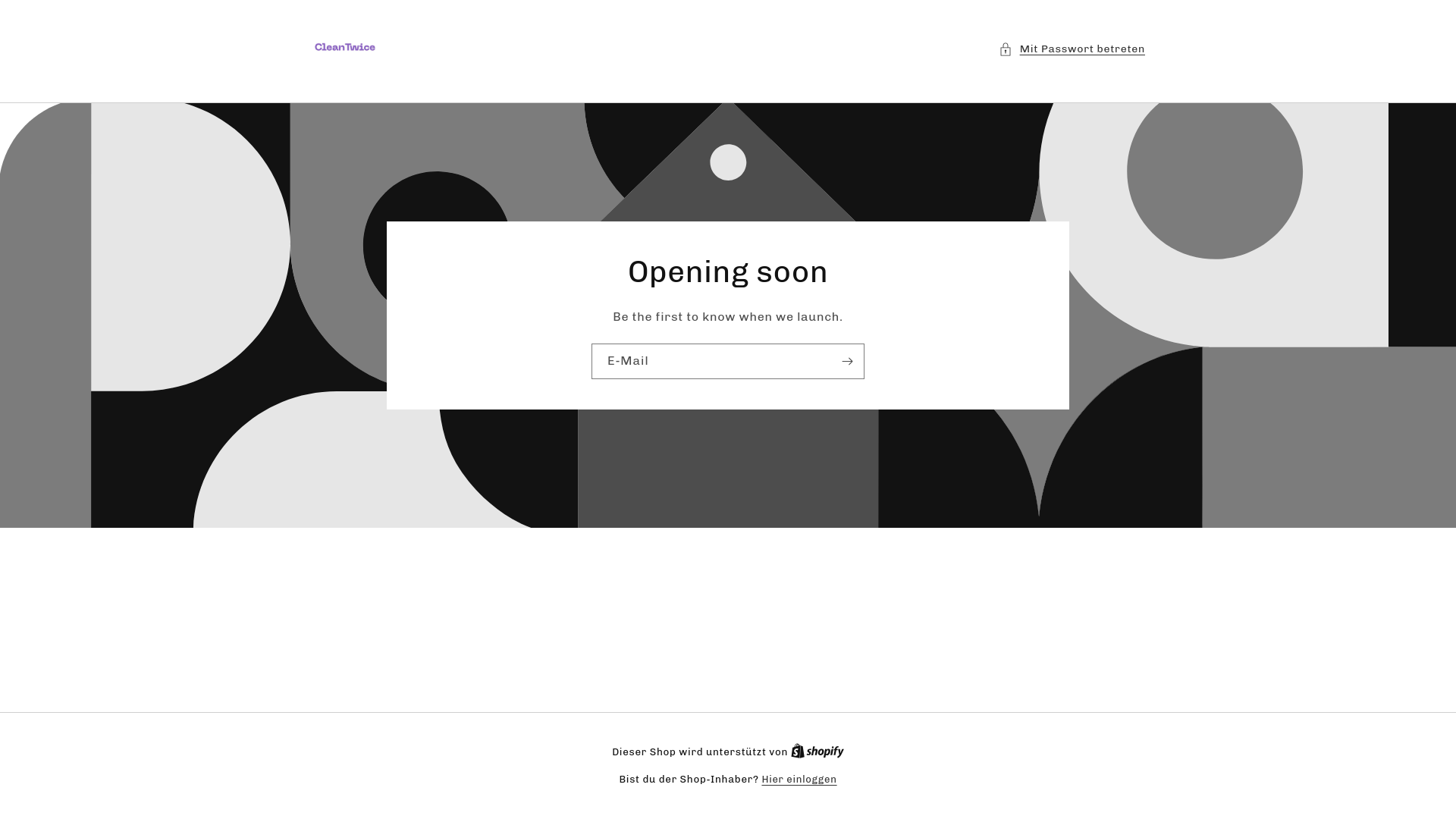 website screenshot of https://clean-twice.de/