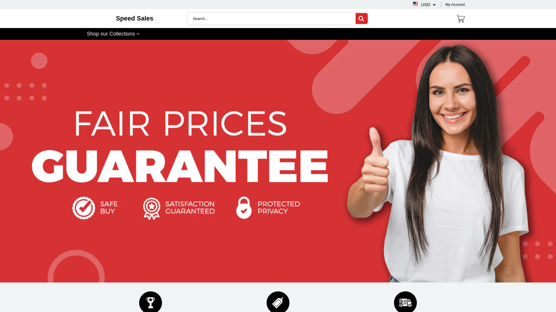 website screenshot of https://speedsales.com.co