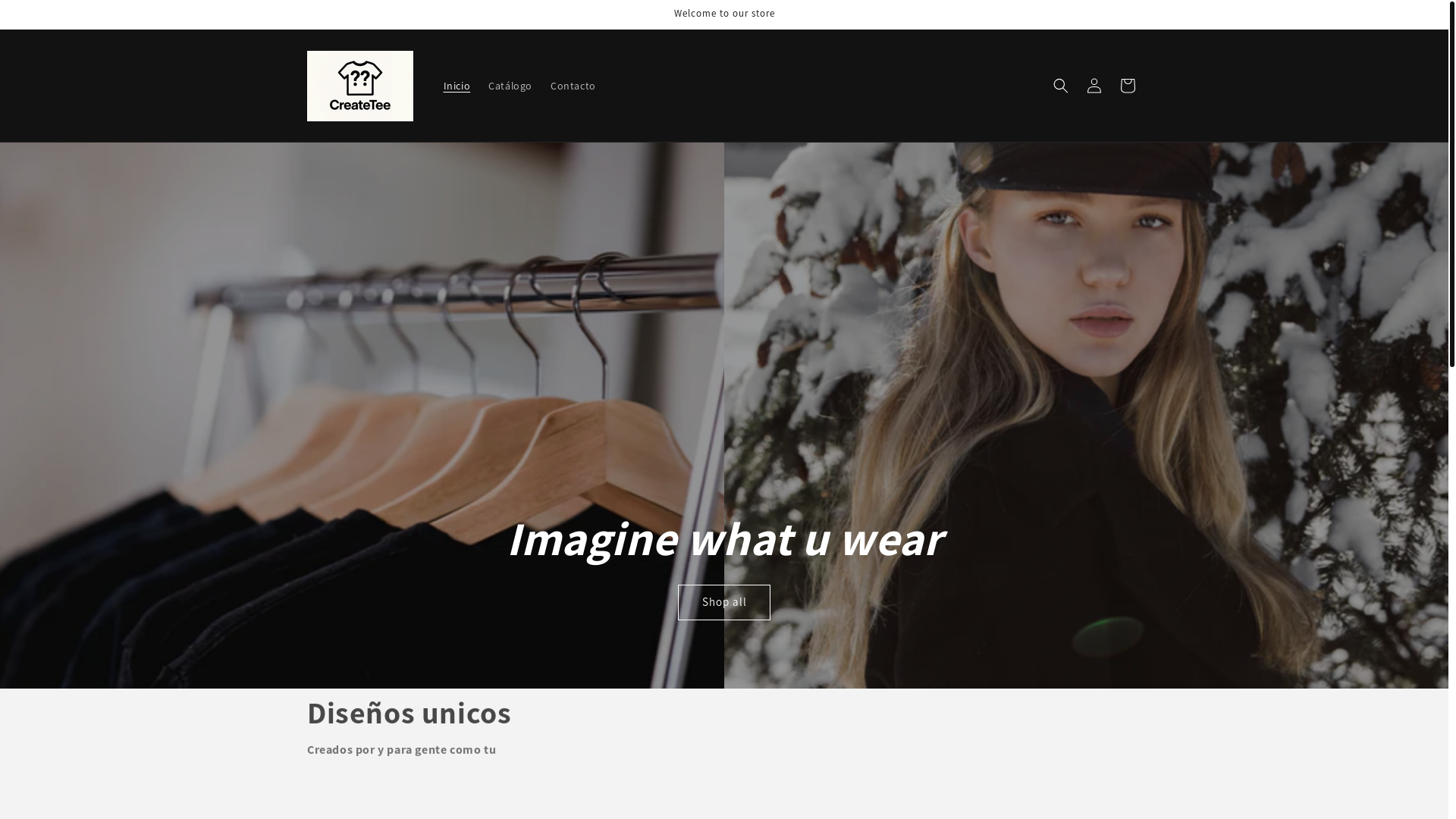 website screenshot of https://createtee.shop/