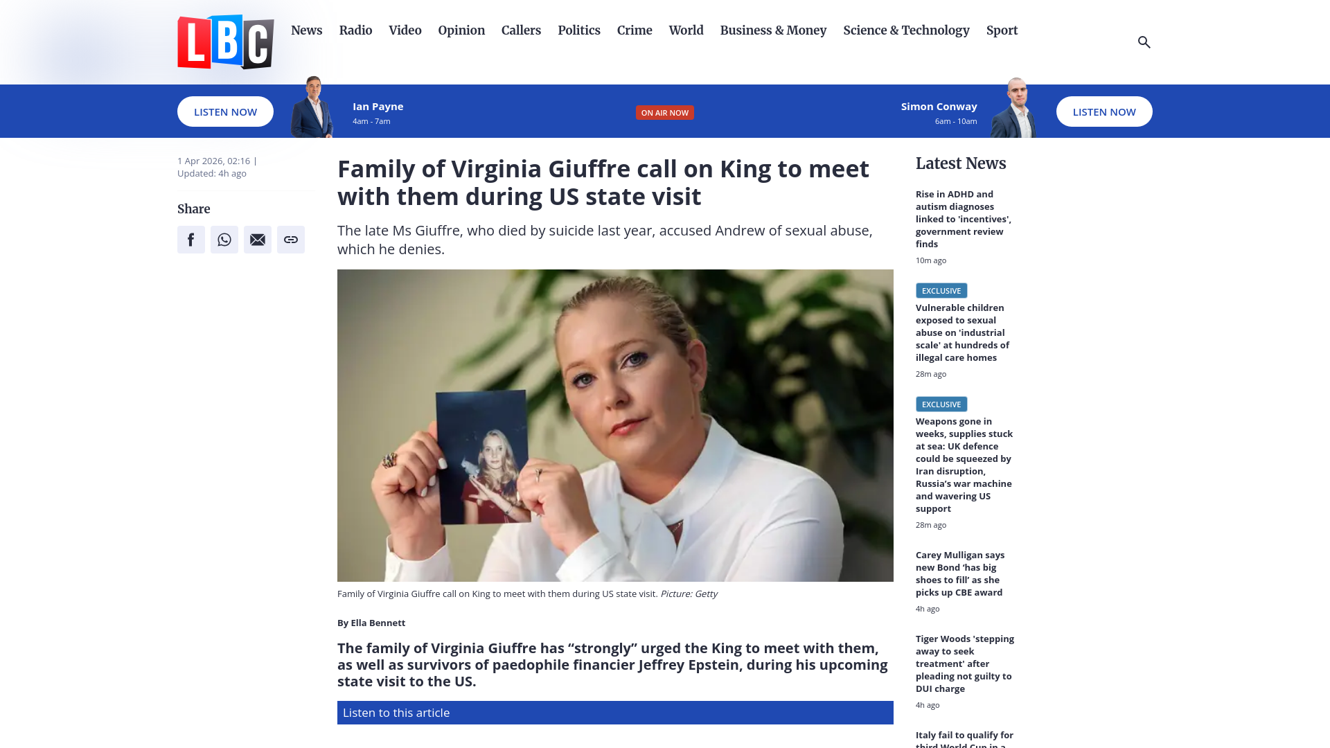 website screenshot of https://www.lbc.co.uk/article/family-virginia-giuffre-king-meet-state-visit-5HjdX8h_2/