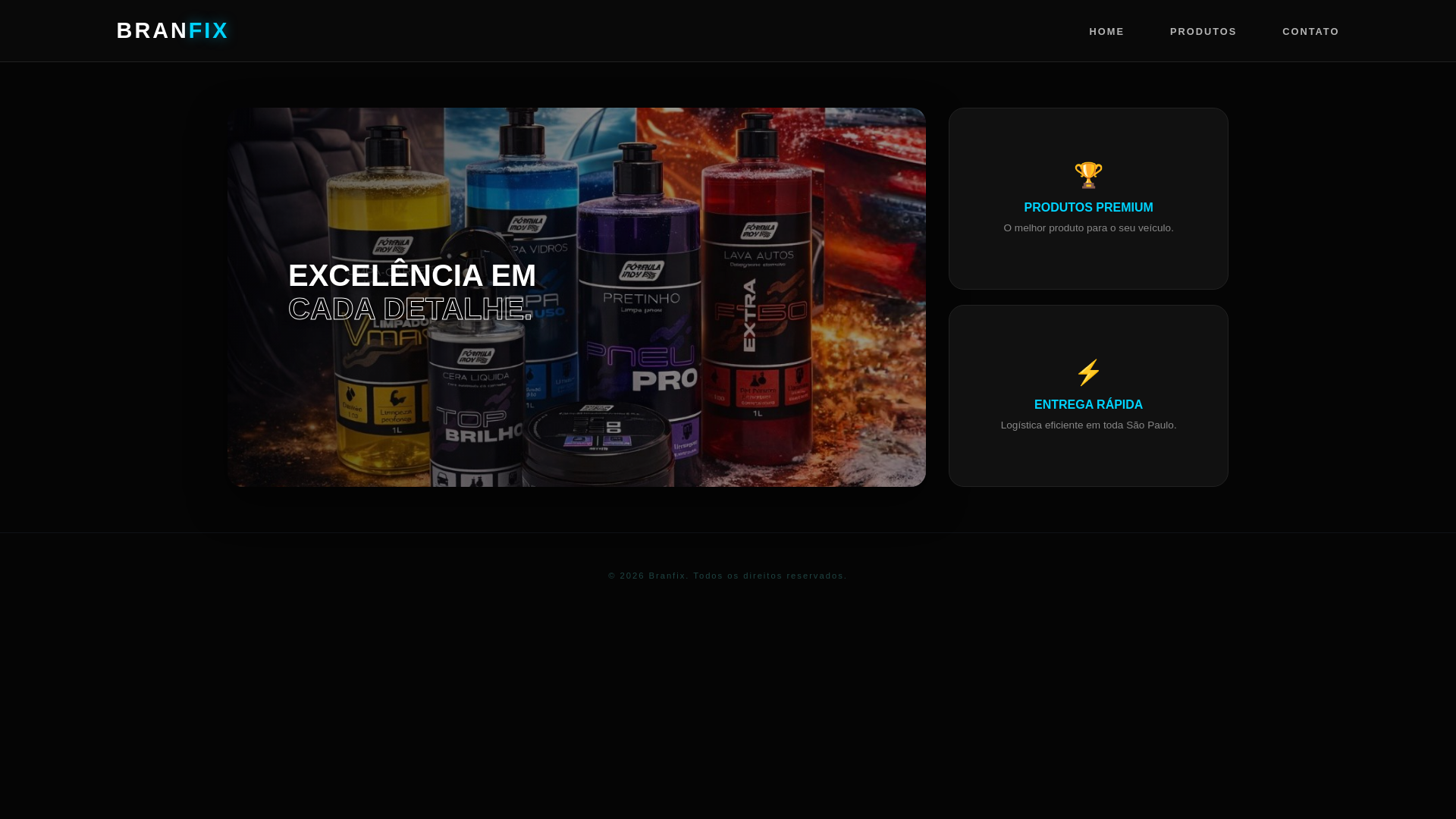 website screenshot of https://branfix.shop/