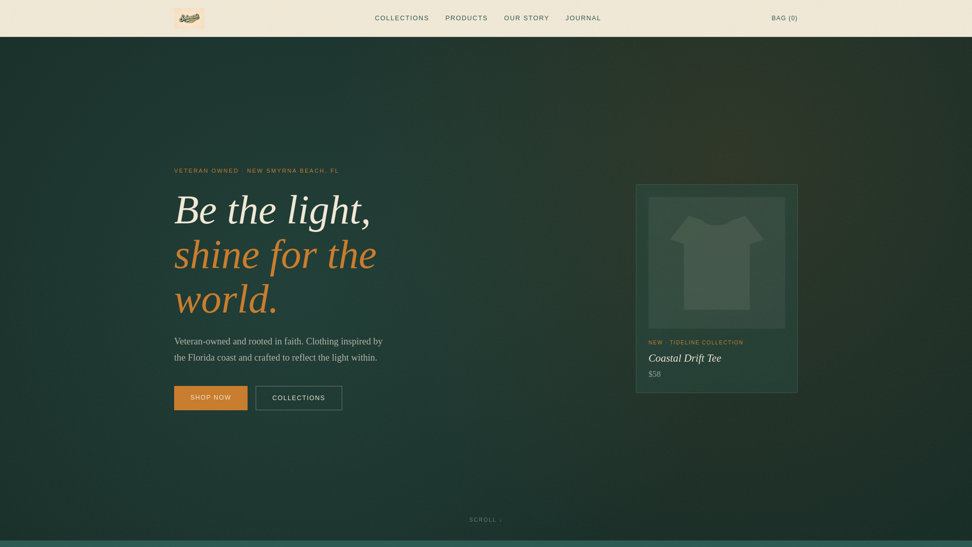 website screenshot of https://solmarisbrand.com/