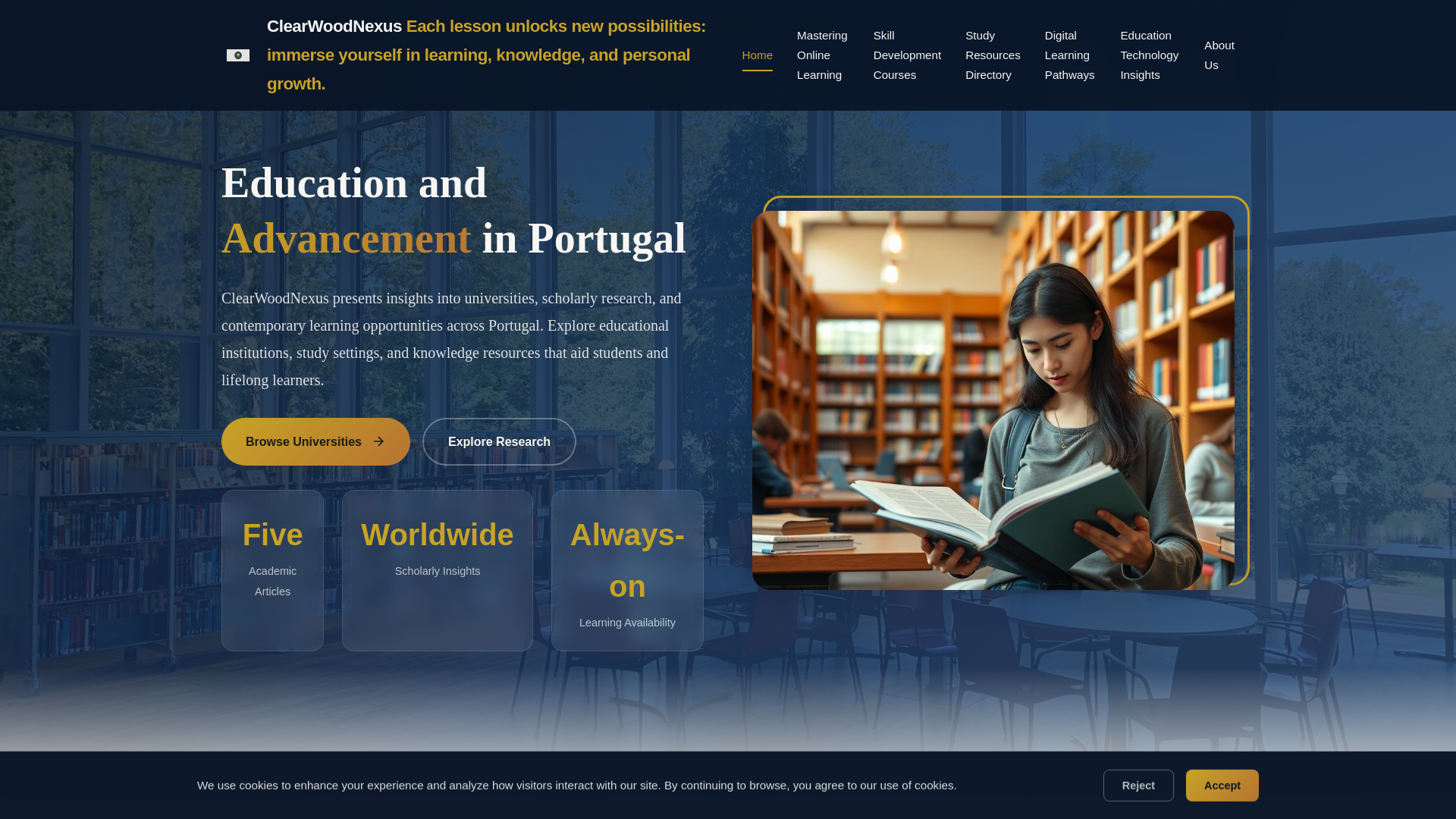 website screenshot of https://clearwoodnexus.digital/