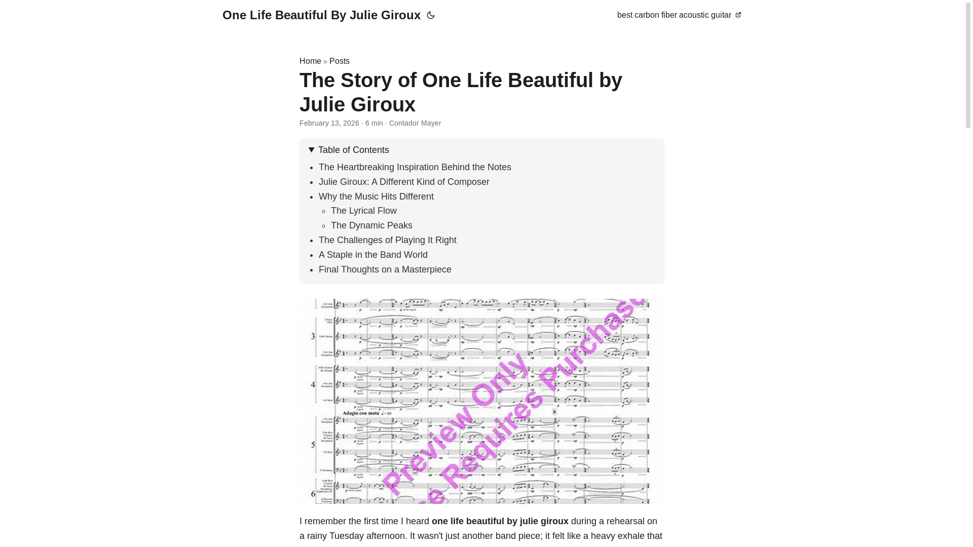 website screenshot of https://one-life-beautiful-by-julie-giroux.pages.dev/