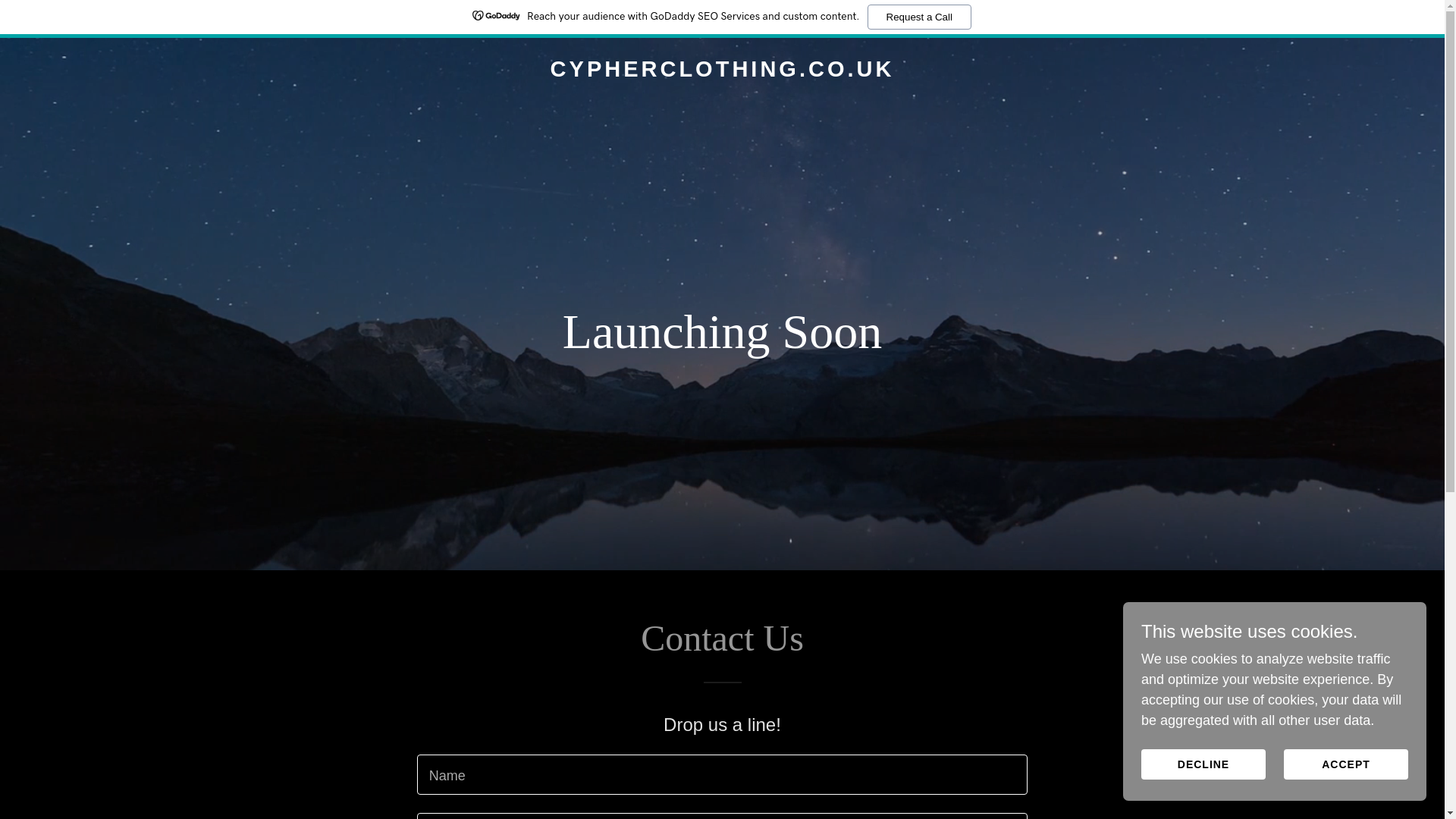 website screenshot of https://cypherclothing.co.uk/