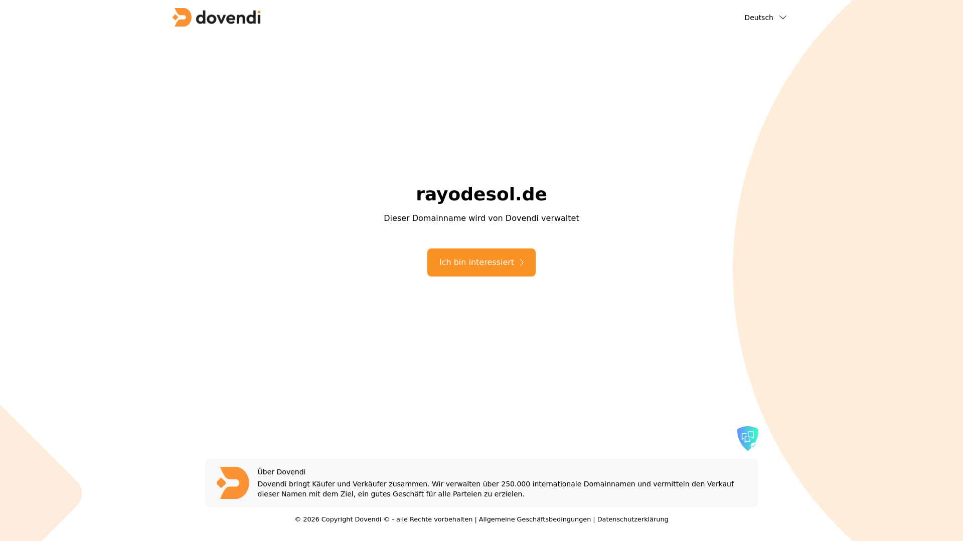 website screenshot of https://rayodesol.de