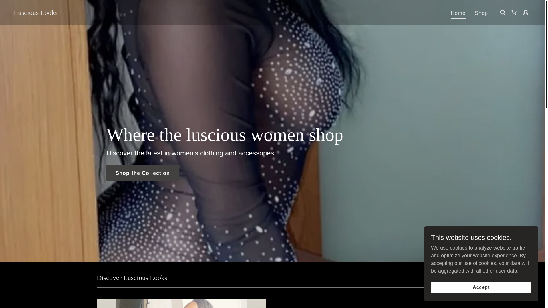website screenshot of https://lusciouslookshop.com/