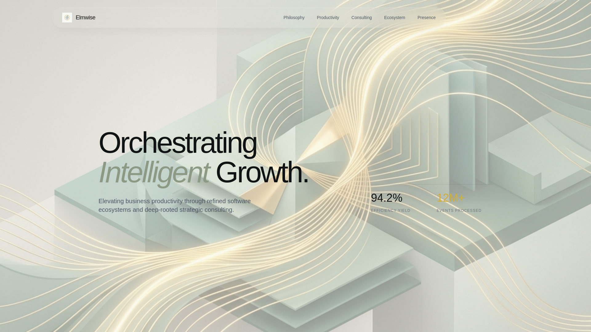 website screenshot of https://elmwise-co.website/